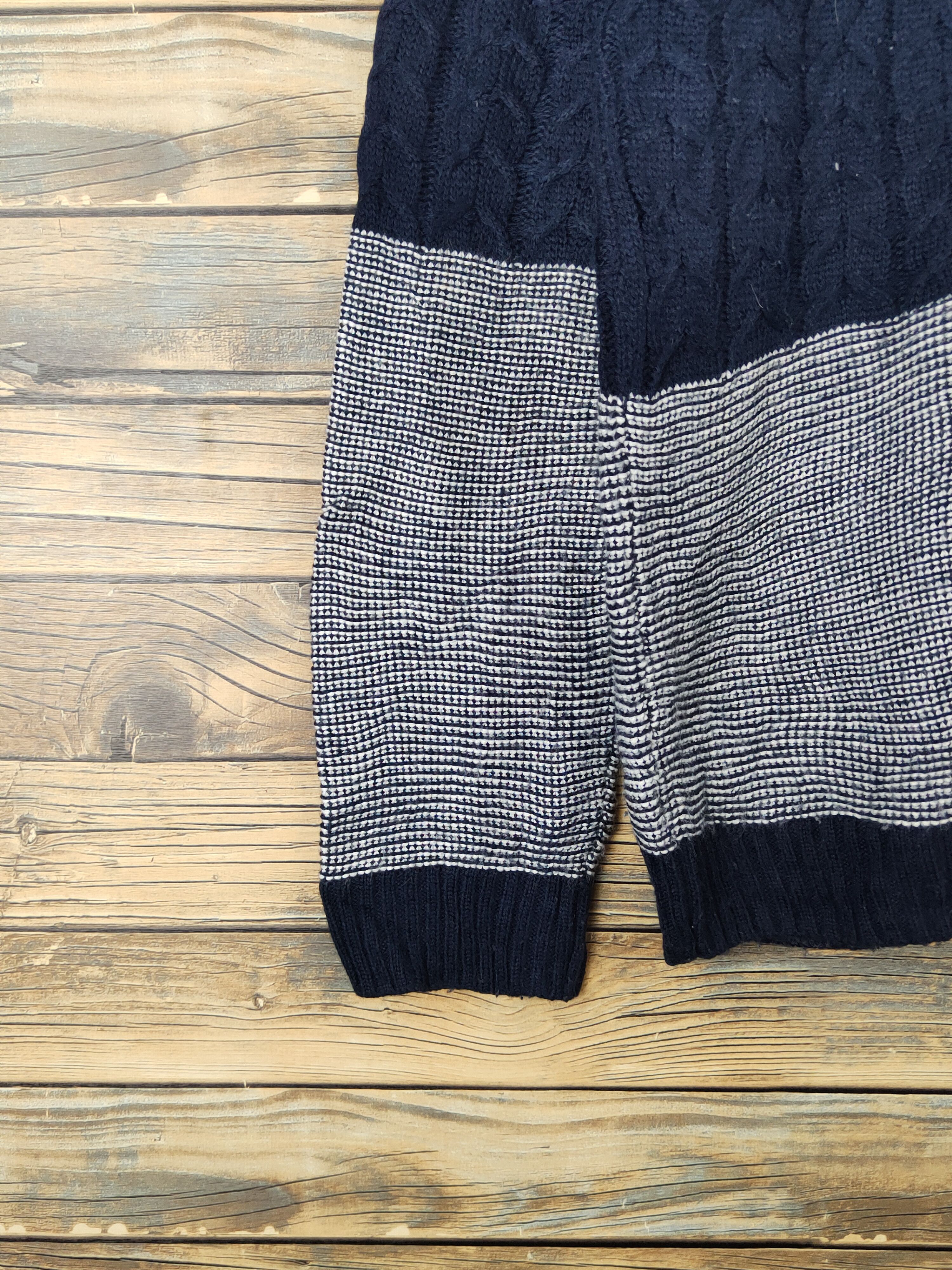 Aran Isles Knitwear A.v.v Homme Navy Knitwear Sweatshirts #W1436 Size US L / EU 52-54 / 3 - 4 Thumbnail