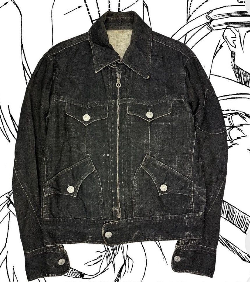 Japanese Brand Kyoji Maruyama Embroidered Denim Jacket - if six was nine Size US M / EU 48-50 / 2 - 2 Thumbnail