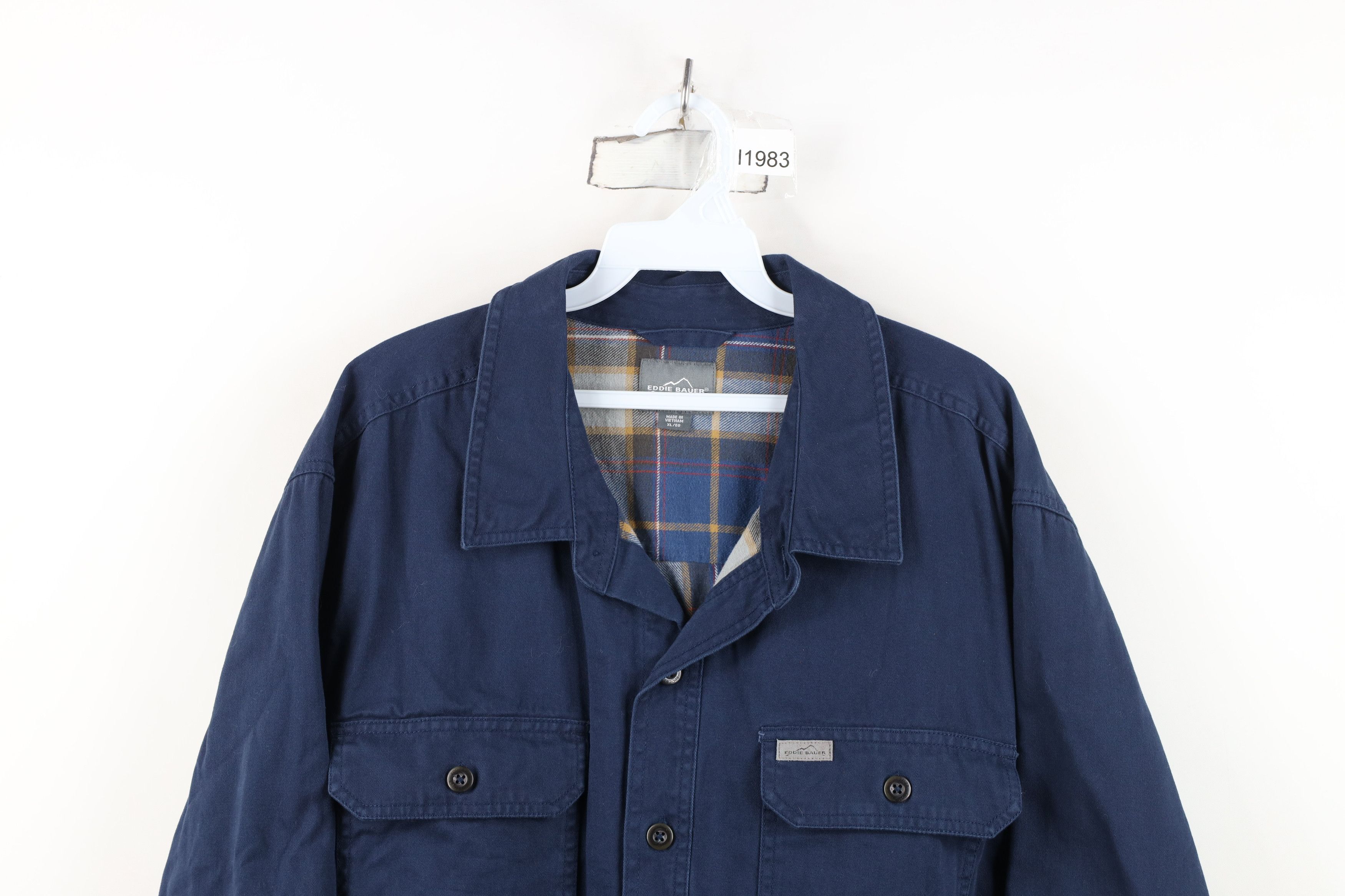 Eddie Bauer Vintage Y2K Eddie Bauer Lined Button Shirt Jacket Jac Shirt Size US XL / EU 56 / 4 - 2 Thumbnail