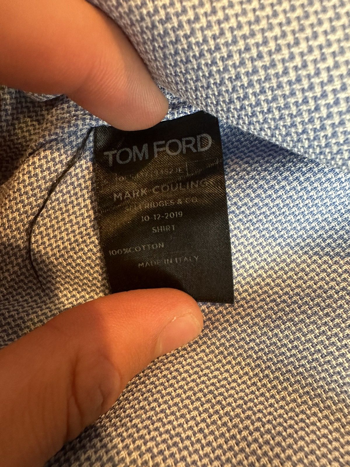 Tom Ford Tom Ford custom blue shirt Size US M / EU 48-50 / 2 - 3 Thumbnail