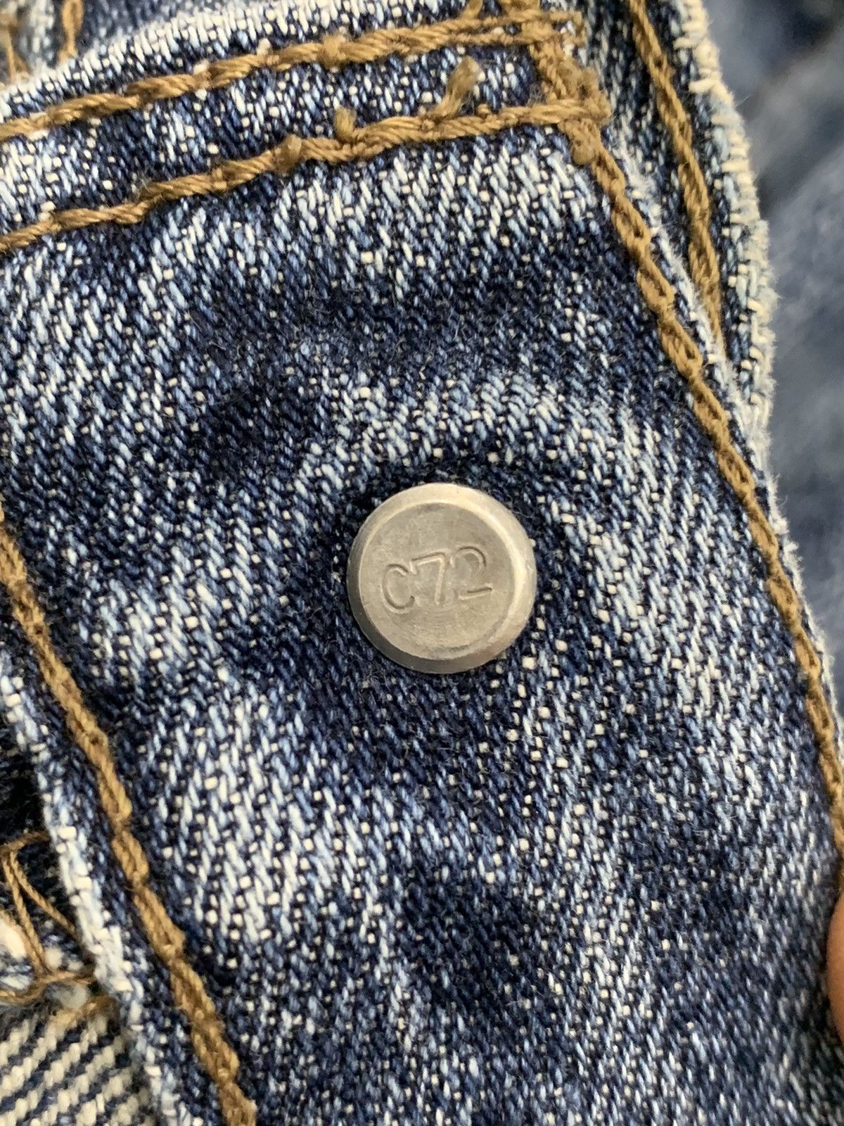 Levi's × Vintage Levis 533 04 Productio Distressed Denim Pants (AE3) Size US 32 / EU 48 - 21 Thumbnail