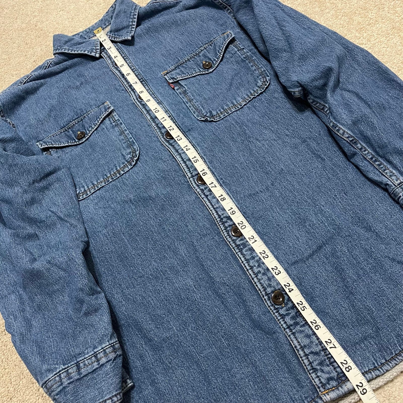 Levi's Levi’s Blanket Sherpa Lined White Fur Denim Jean Jacket M Size US M / EU 48-50 / 2 - 4 Thumbnail