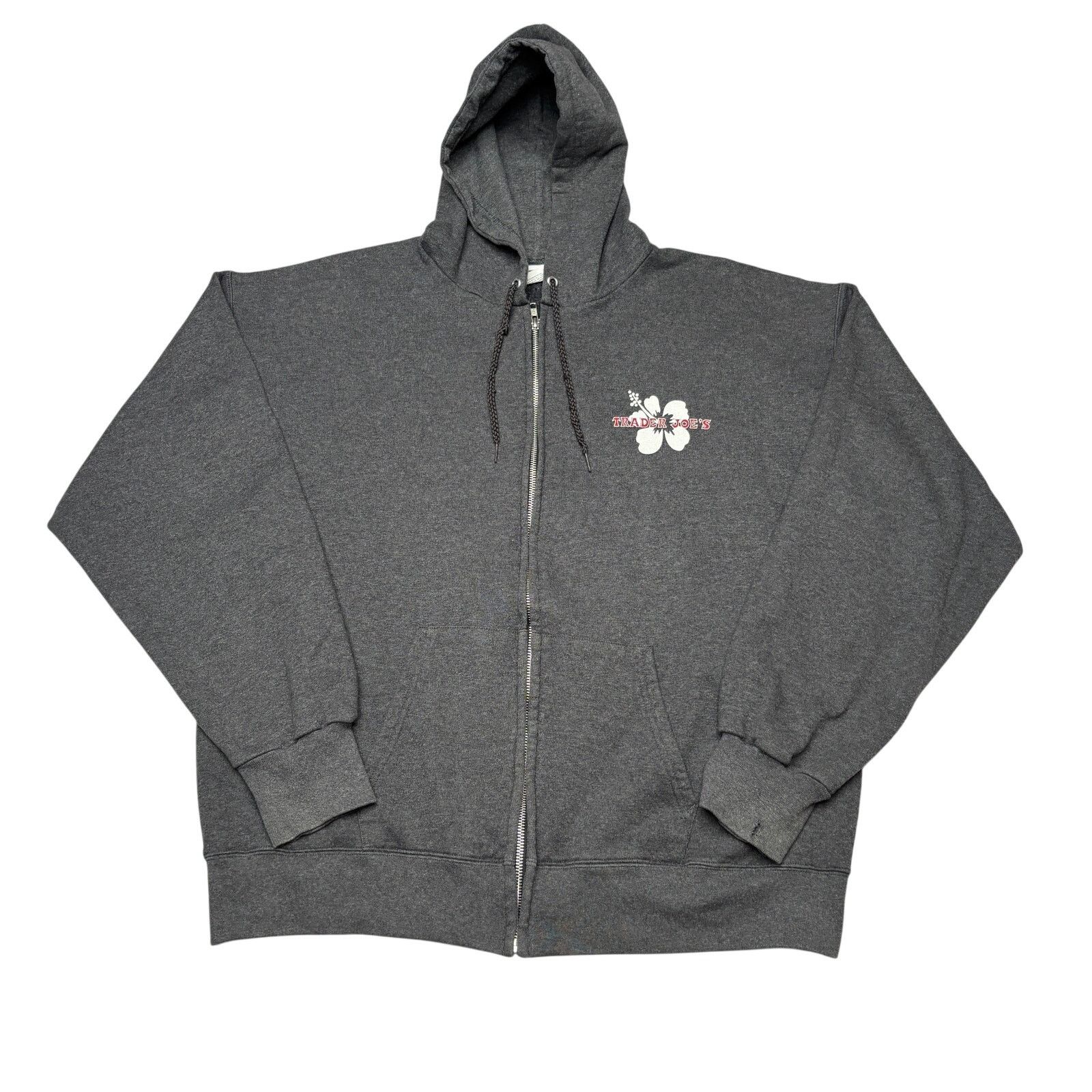 Hanes Trader Joe's Full Zip Hoodie Hawaiian Flower Large Hibiscus Size US L / EU 52-54 / 3 - 2 Thumbnail