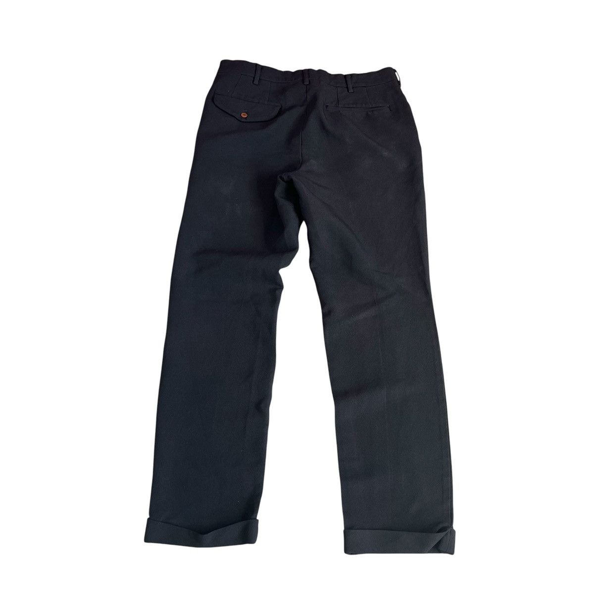 Comme des Garcons Cdg homme plus black cuffed straight trousers Size US 33 - 6 Thumbnail