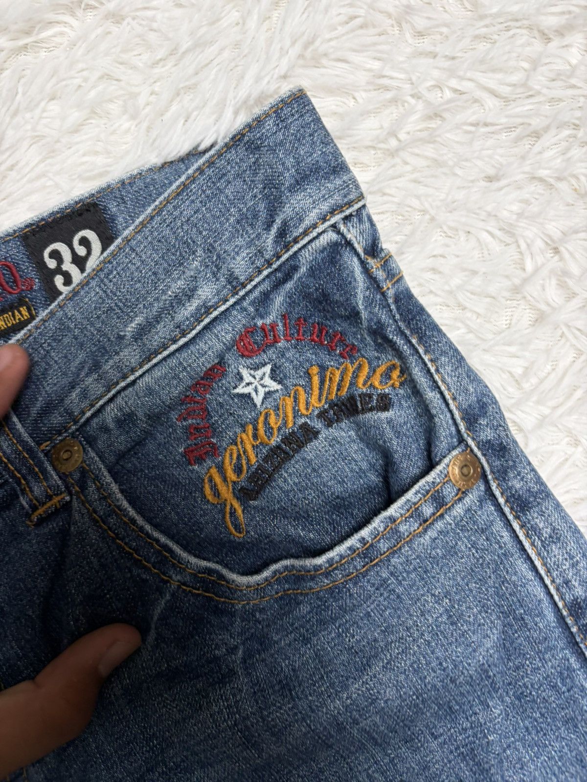 Japanese Brand Geronimo patches denim Size US 32 / EU 48 - 3 Thumbnail