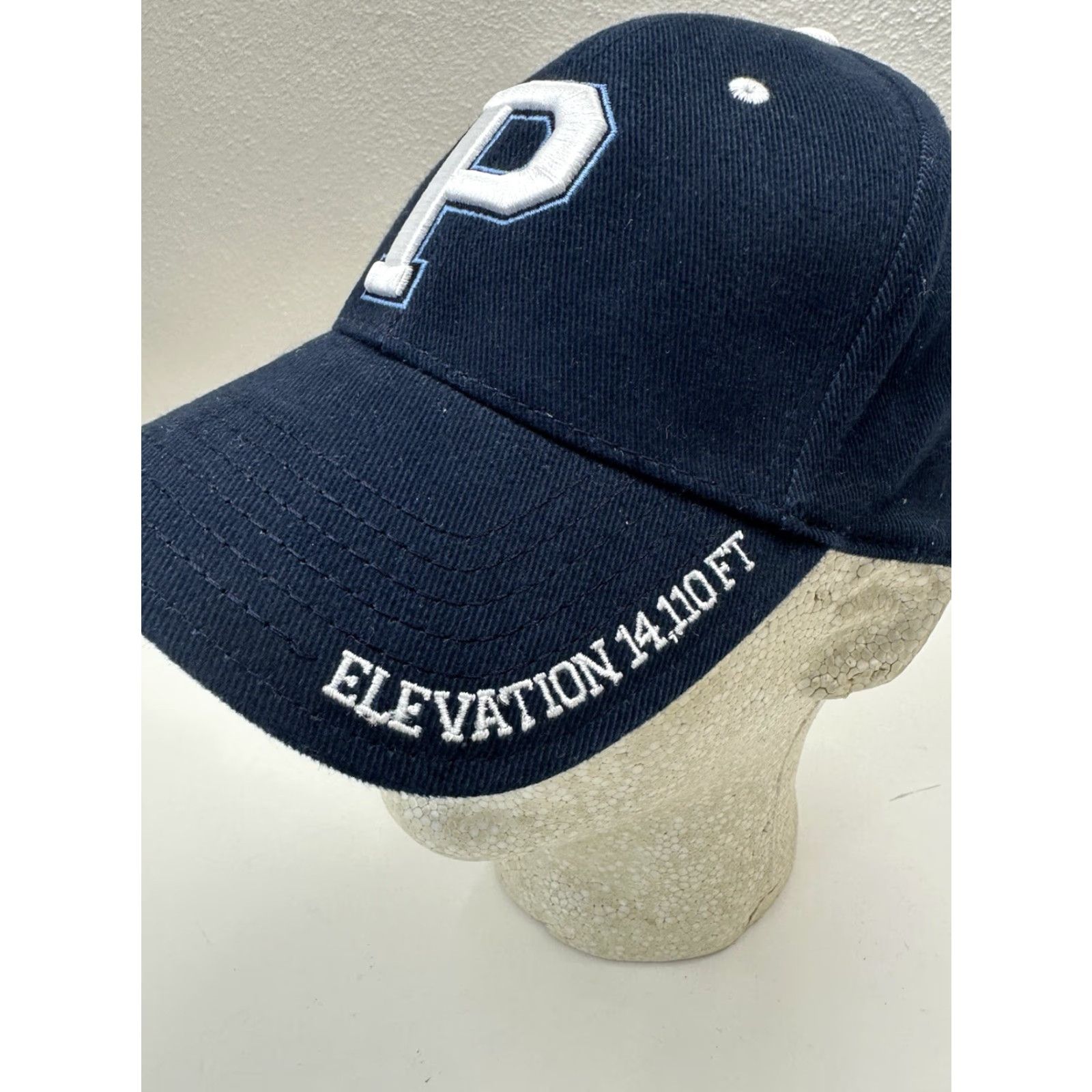 Twins Twins Enterprise Baseball Hat Pikes Peak Colorado Navy Blue Adjustable Cap Size ONE SIZE - 3 Thumbnail