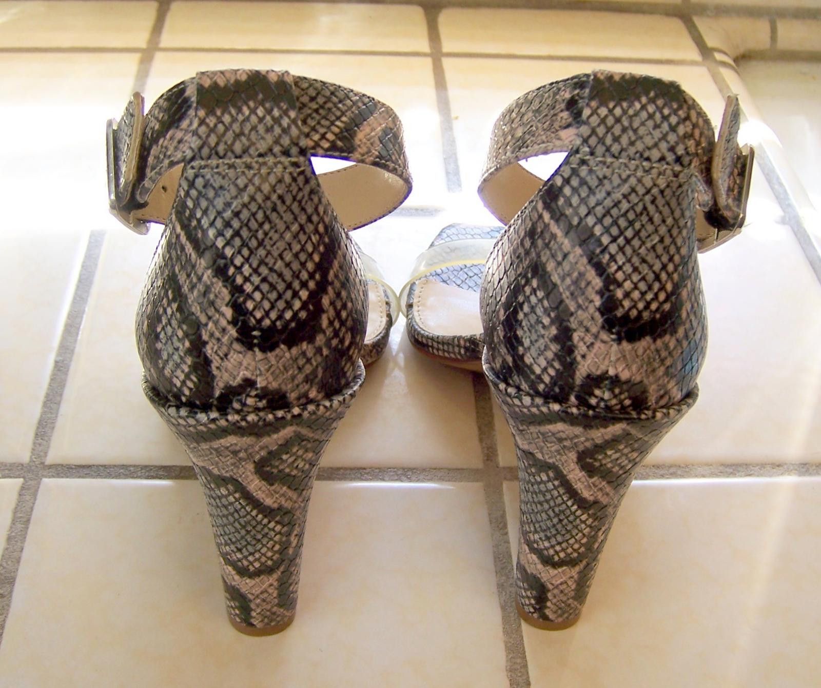 Vince Camuto Vince Camuto "VP-Feorla" Snakeskin Print Heeled Sandals - 7M Size US 7 / IT 37 - 5 Thumbnail