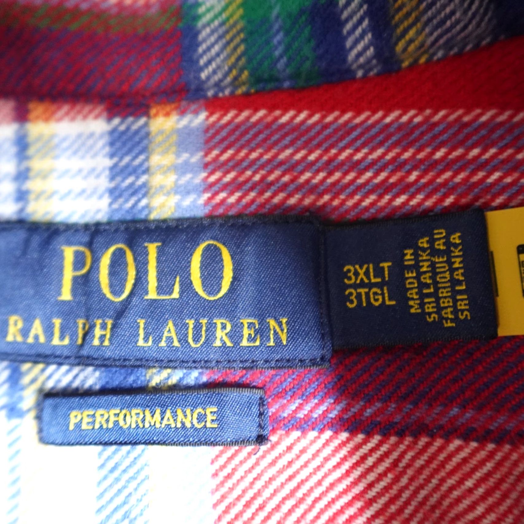 Polo Ralph Lauren Polo Ralph Lauren Shirt 3XLT Red Blue Plaid Performance Flannel Shirt Size US XXL / EU 58 / 5 - 3 Thumbnail