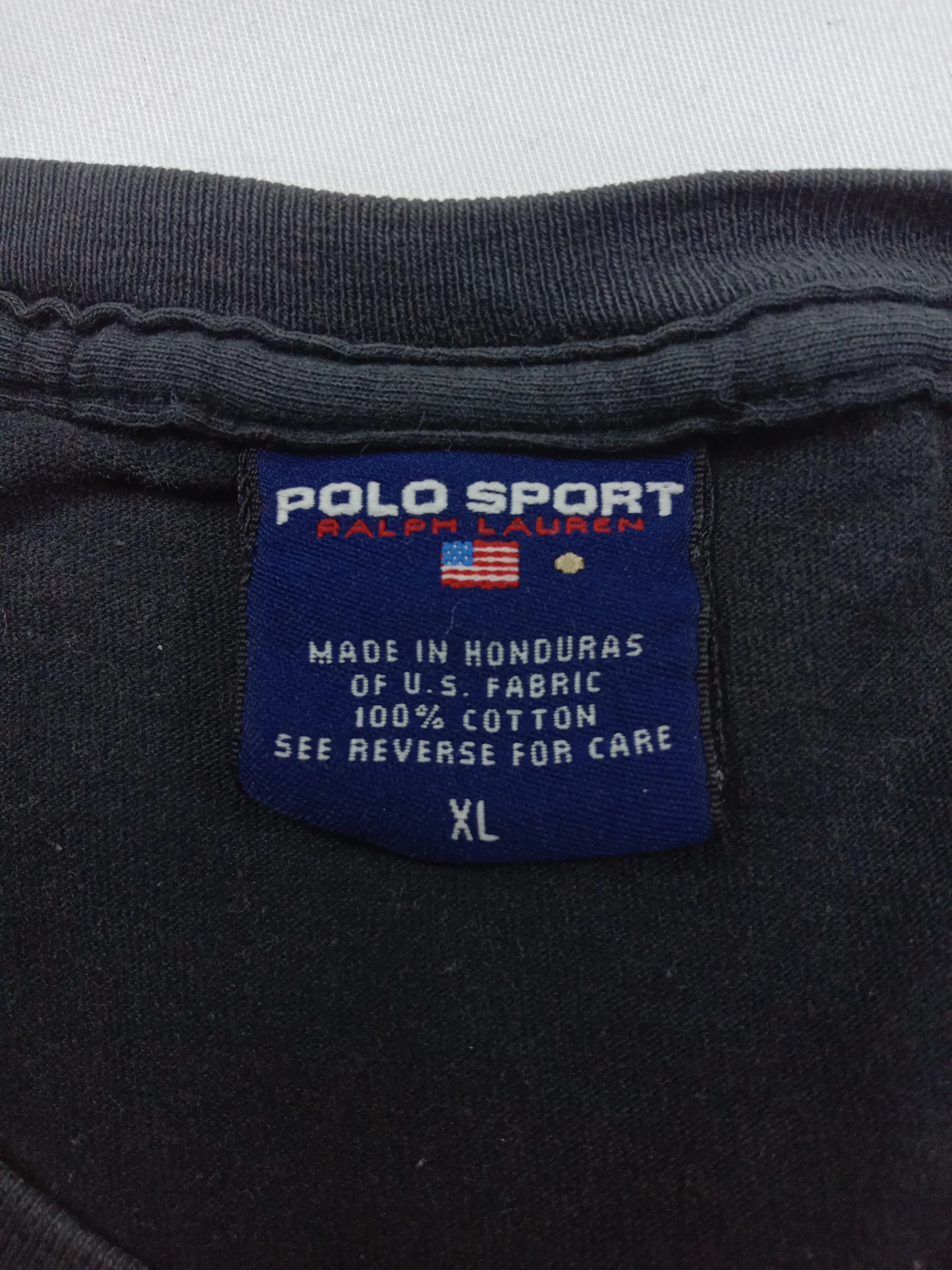 Polo Ralph Lauren Vintage Polo Sport Ralph Lauren American Flag T Shirt Size US XL / EU 56 / 4 - 6 Thumbnail