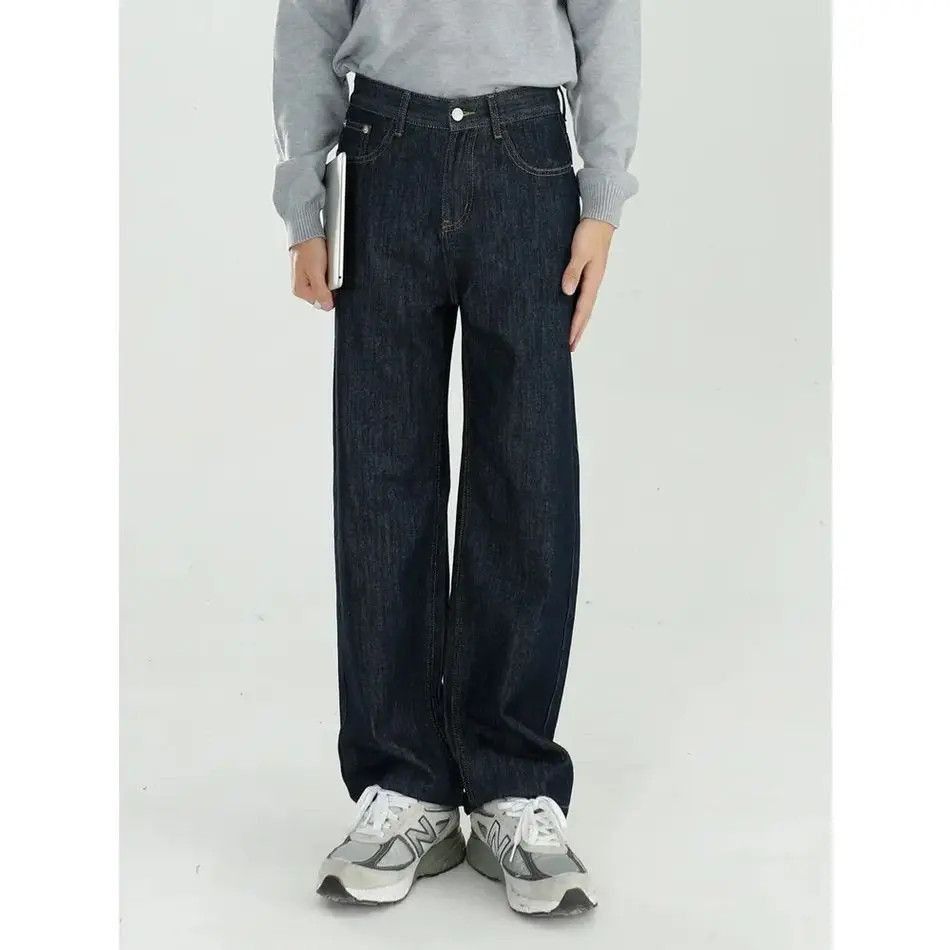 Japanese Brand Retro loose straight leg jeans Size US 32 / EU 48 - 4 Thumbnail