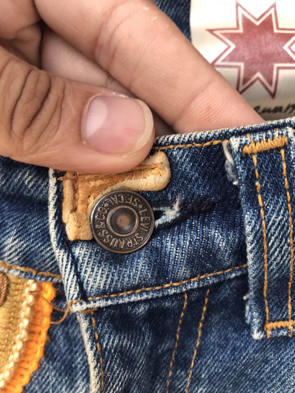 Levi's Vintage Levis Patchwork Denim custom sashiko Size US 32 / EU 48 - 7 Thumbnail