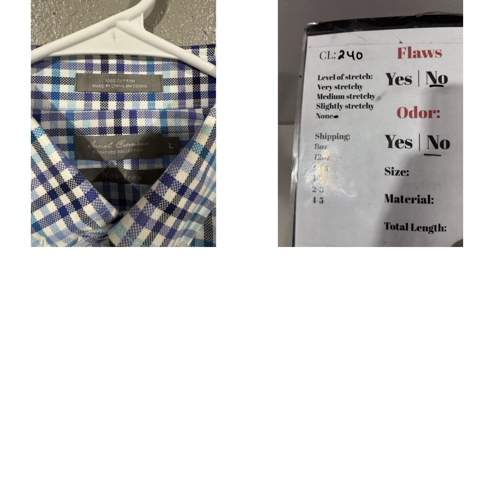 Cremieux Daniel Cremieux Shirt Mens L Blue Plaid Button-Down Short Sleeve Signature Collection Size US L / EU 52-54 / 3 - 8 Thumbnail