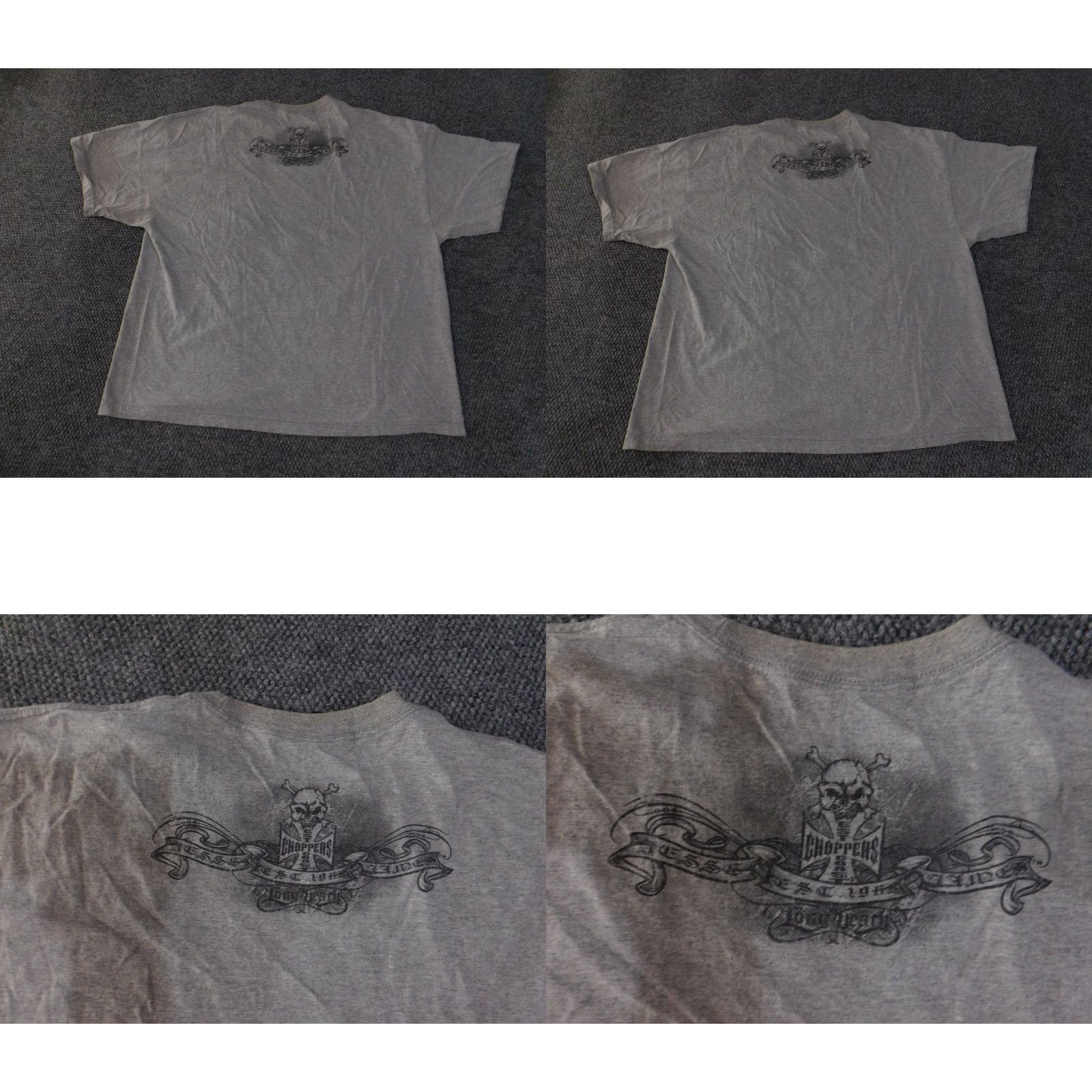 West Coast Choppers VINTAGE West Coast Choppers Shirt Mens 2XL Gray Skull Wings Long Beach Jesse James Tee Size US XXL / EU 58 / 5 - 9 Thumbnail