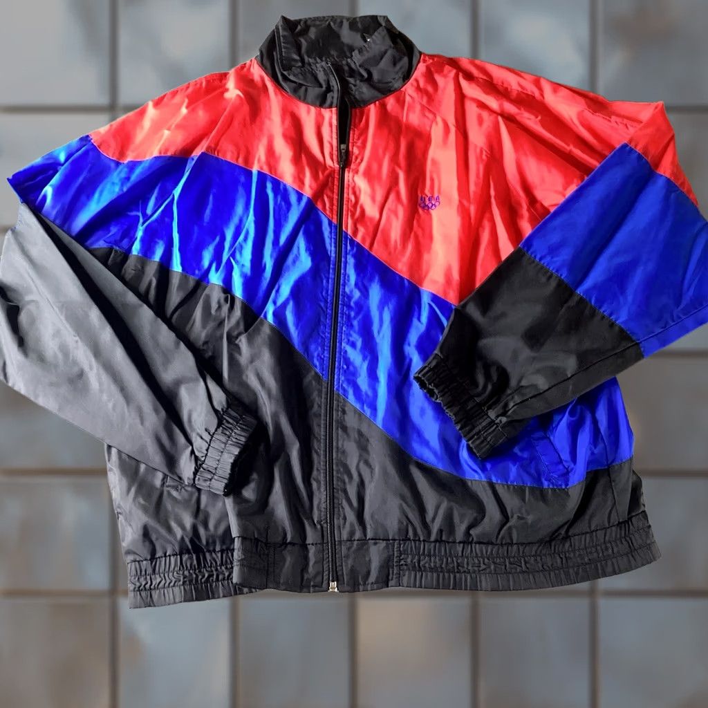 Vintage VINTAGE Columbia Powder Keg Jacket Mens L Black Red
