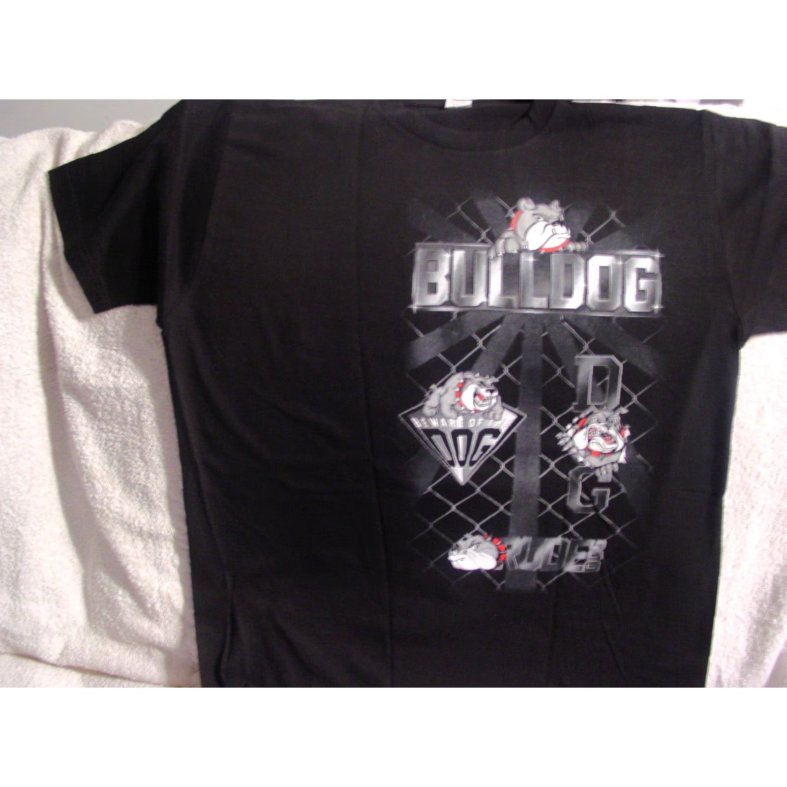 Vintage BULLDOG Graphic T-Shirt Men Medium Black 100% Cotton Short Sleeve Size US M / EU 48-50 / 2 - 3 Thumbnail