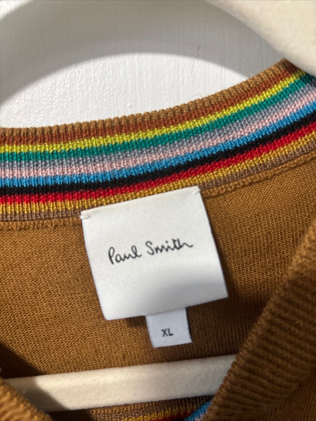 Paul Smith Paul Smith Jumper Sweater Merino Wool Terracotta Pullover Size US XL / EU 56 / 4 - 4 Thumbnail