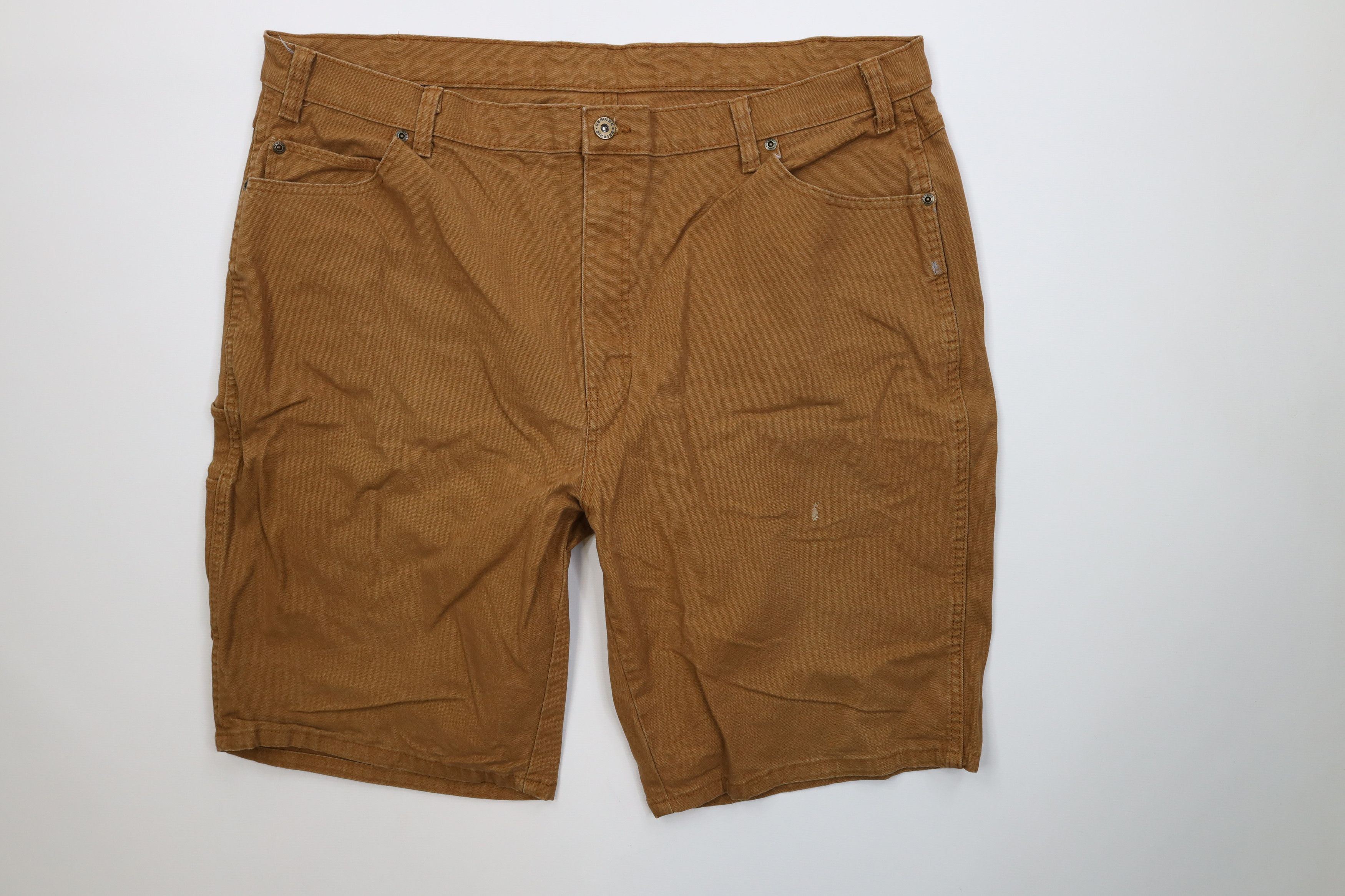 Dickies Vintage Y2K Dickies Canvas Dungaree Shorts Duck Brown Size US 42 / EU 58 - 1 Thumbnail