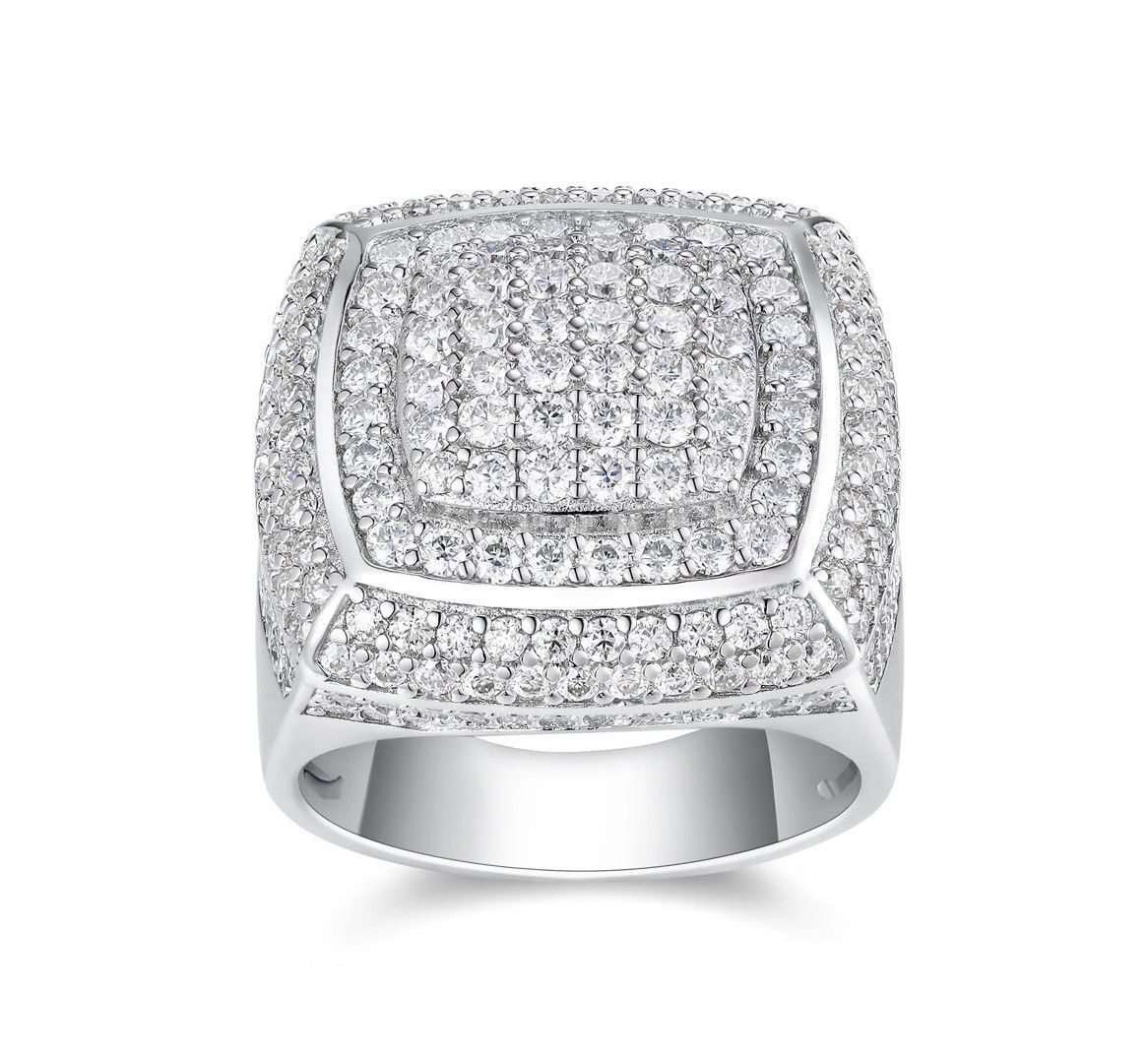 Other Moissanite D/VVS1 Iced-Out Baguette Men’s Ring Size 8 Size ONE SIZE - 1 Thumbnail