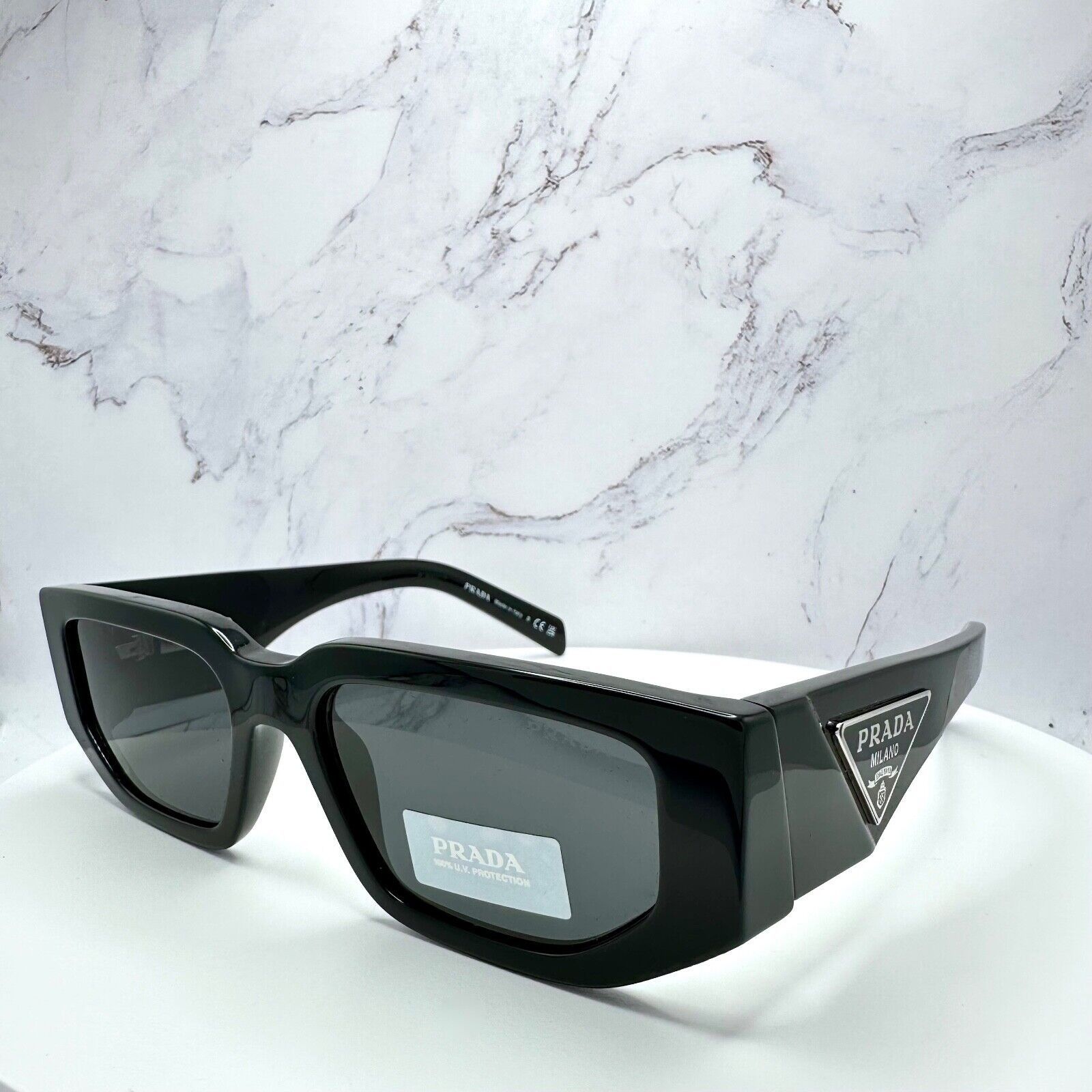 Prada NEW PRADA Sunglasses Black Square Size ONE SIZE - 16 Thumbnail