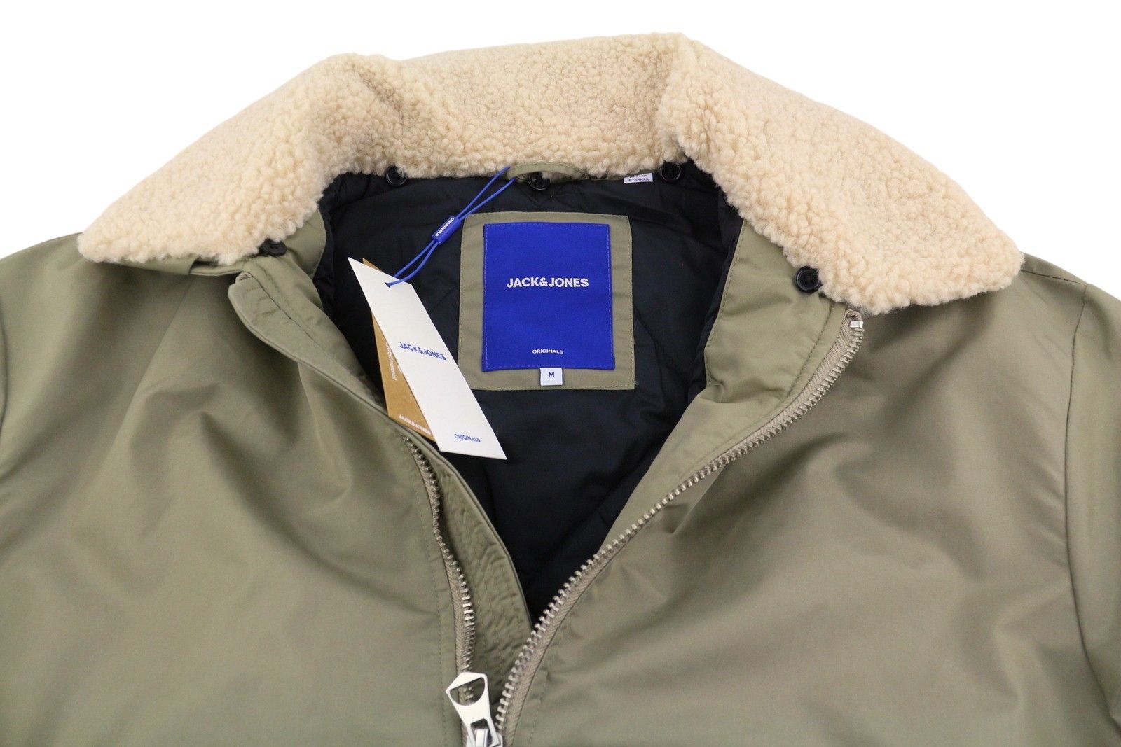 Jack & Jones JORQUEENS BOMBER M Silver Sage Oversized Zip 88020 Size US M / EU 48-50 / 2 - 5 Thumbnail