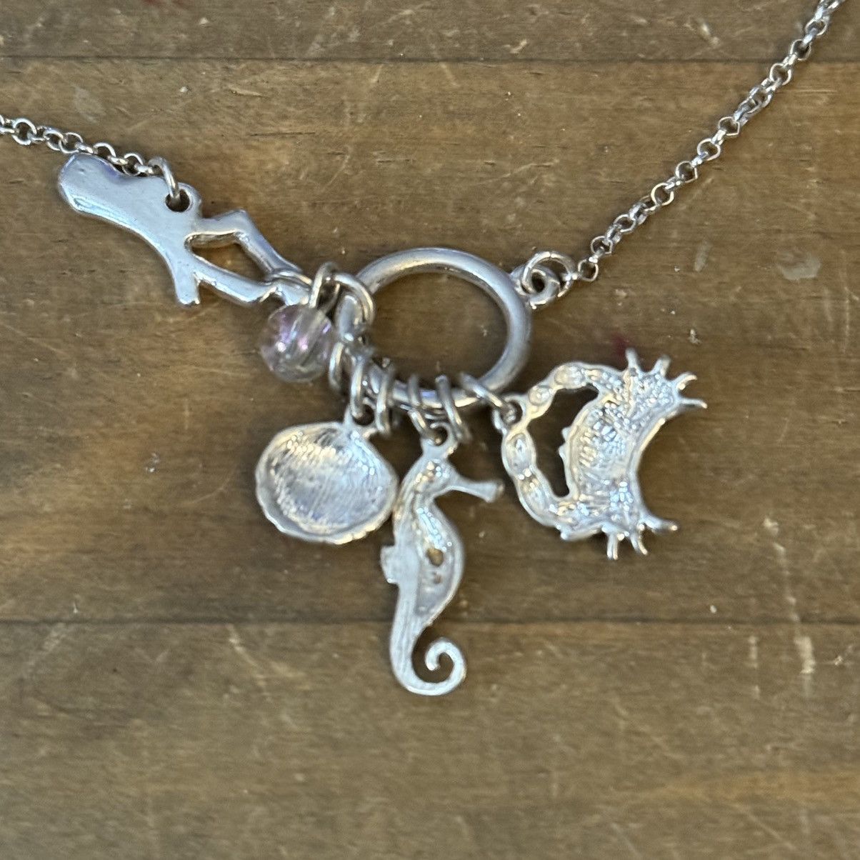 Other Silver tone ocean life theme charm necklace Size ONE SIZE - 4 Thumbnail