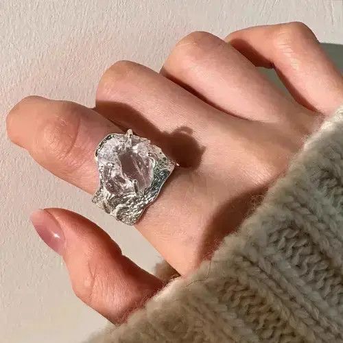 VIBE Ring For Women Big Stone Simple Size ONE SIZE - 2 Thumbnail