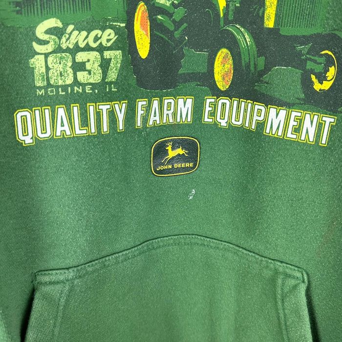 John Deere NCAA heren handelsmerk Logo Core Hood Pullover Fleece - zwart - XXL
