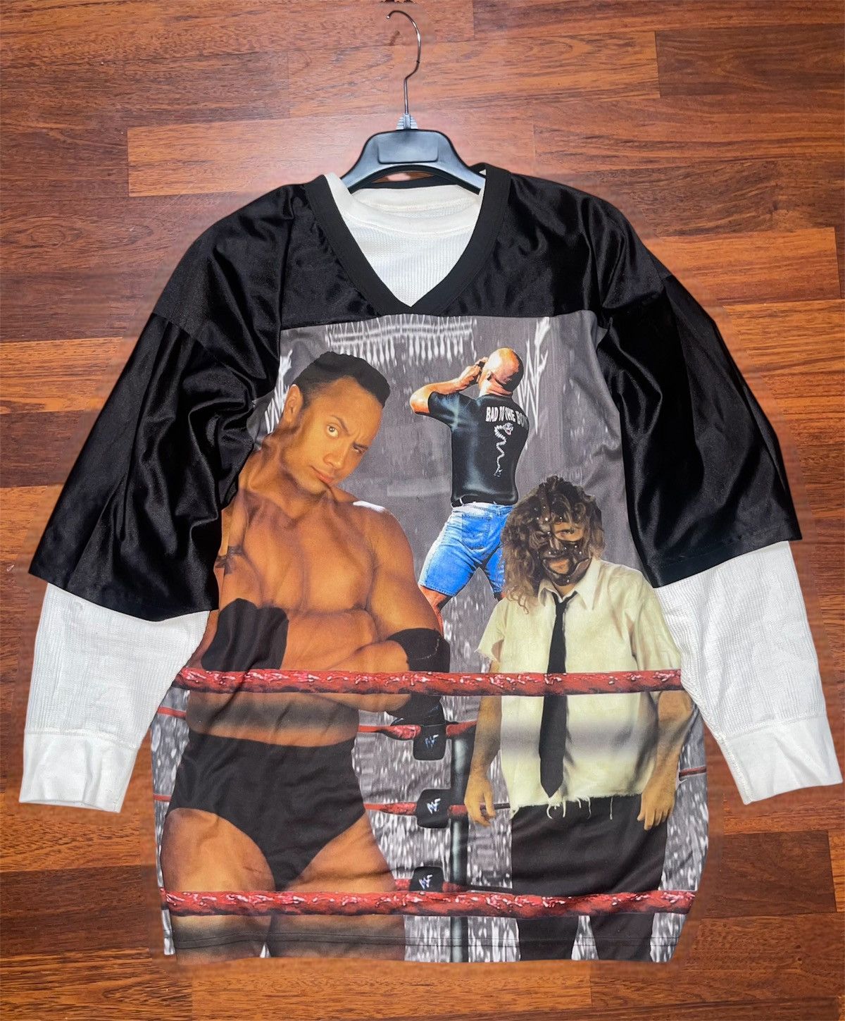 WWE WWF Attitude Era 1999 Wrestling Jersey Size US XXL / EU 58 / 5 - 1 Thumbnail