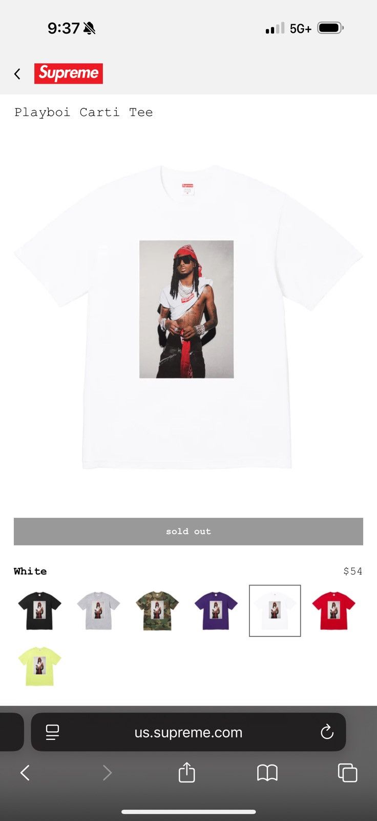 Supreme Playboi Carti Tee 