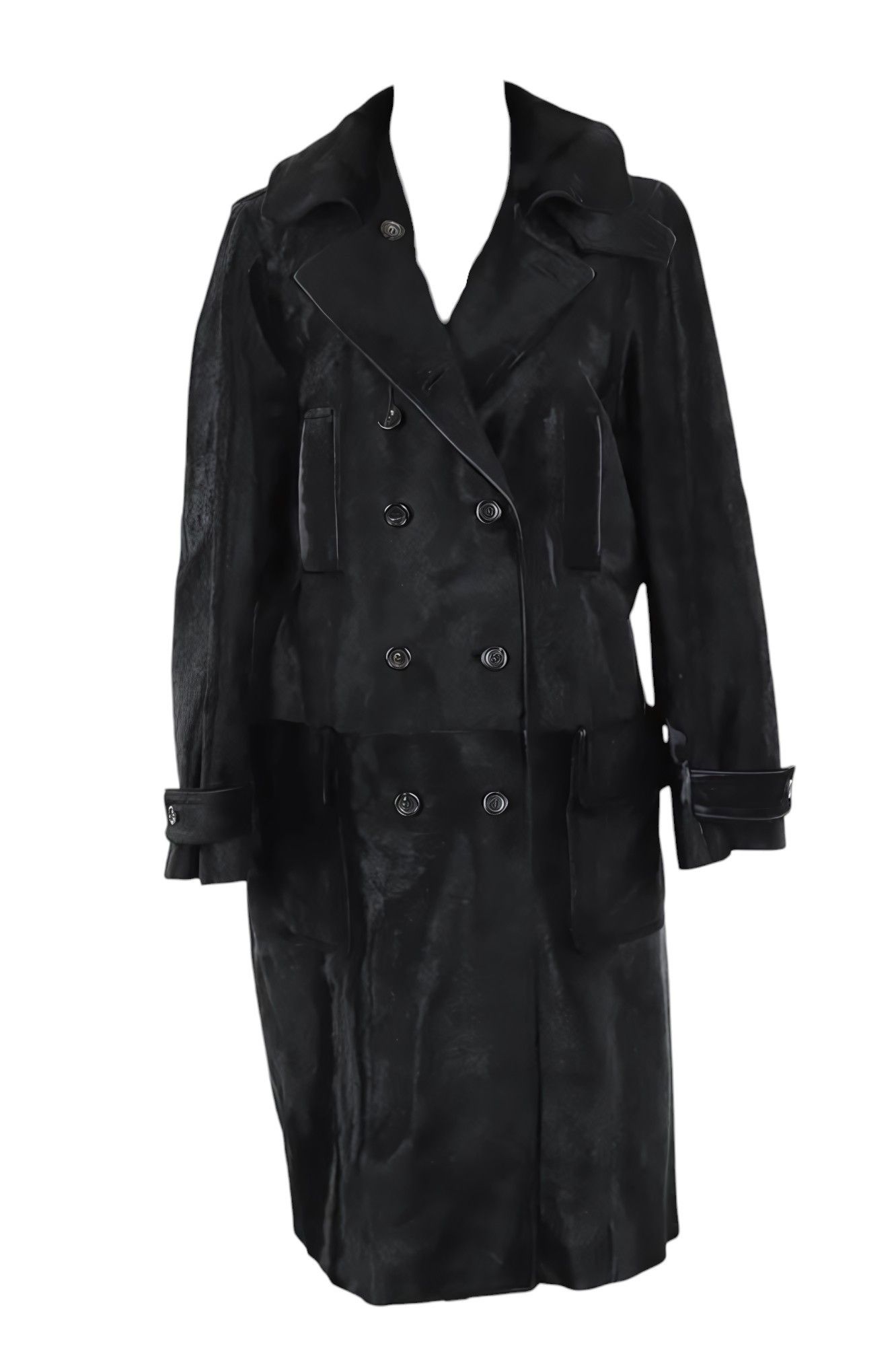 Yves Saint Laurent RIVE GAUCHE PONY HAIR LEATHER COAT BY TOM FORD Size M / US 6-8 / IT 42-44 - 1 Thumbnail
