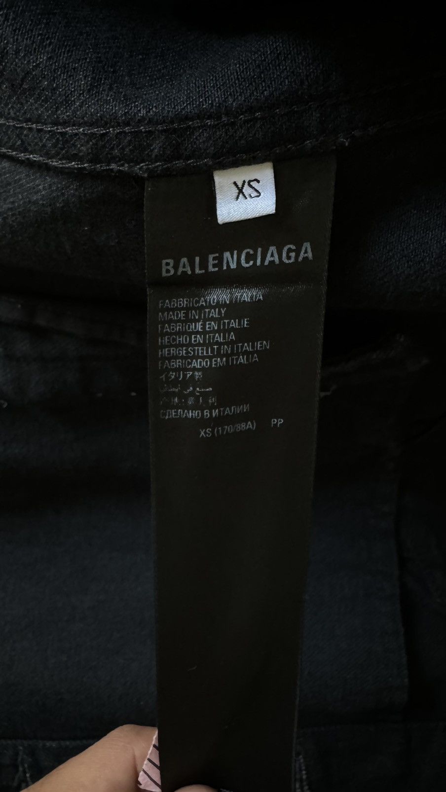 Balenciaga Balenciaga Denim Jacket - Thrashed Big Print Size US XS / EU 42 / 0 - 13 Thumbnail