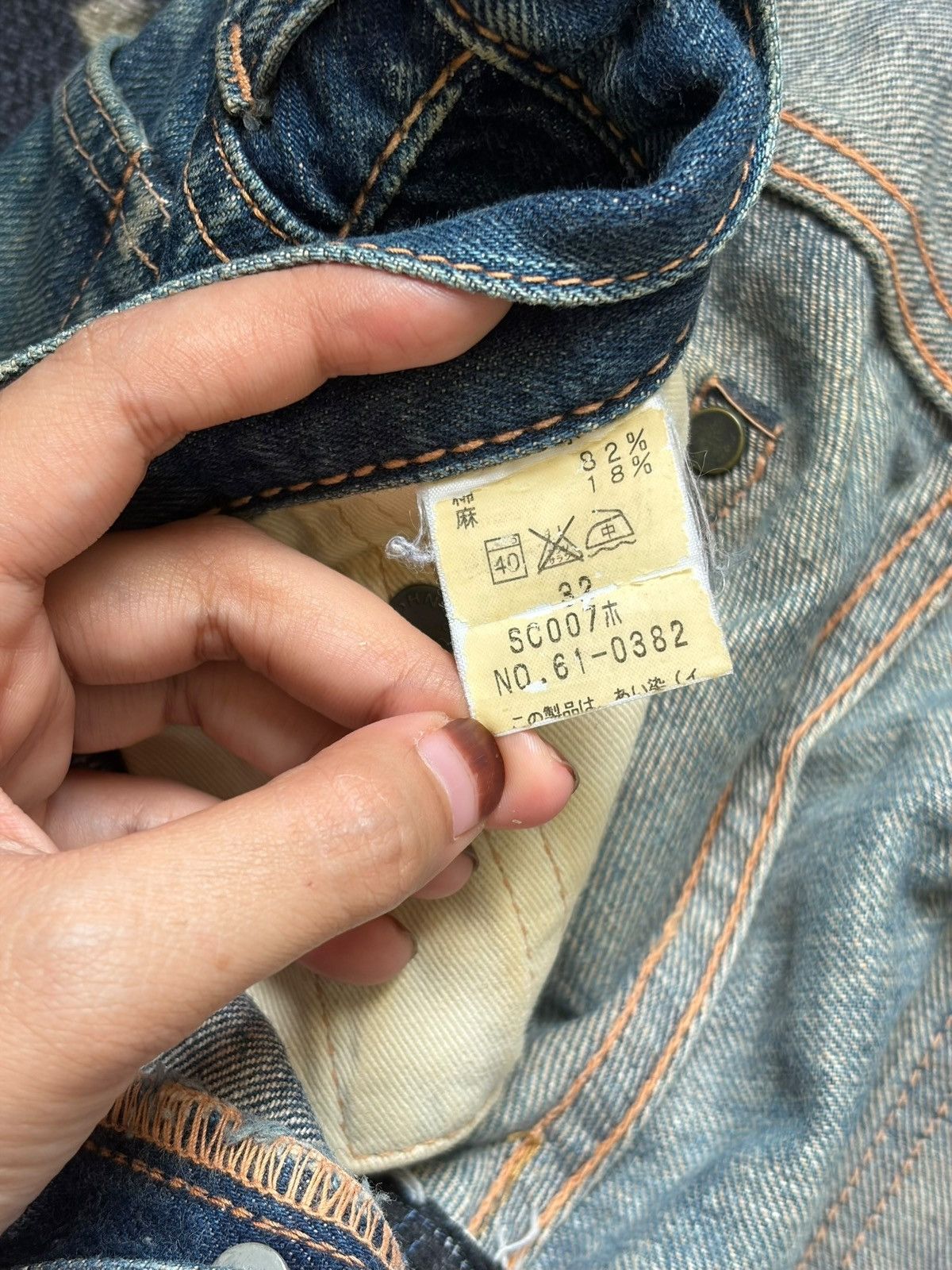 Johnbull Vintage Japanese Johnbull Blue Wash Selvedge Jeans Size US 33 - 5 Thumbnail