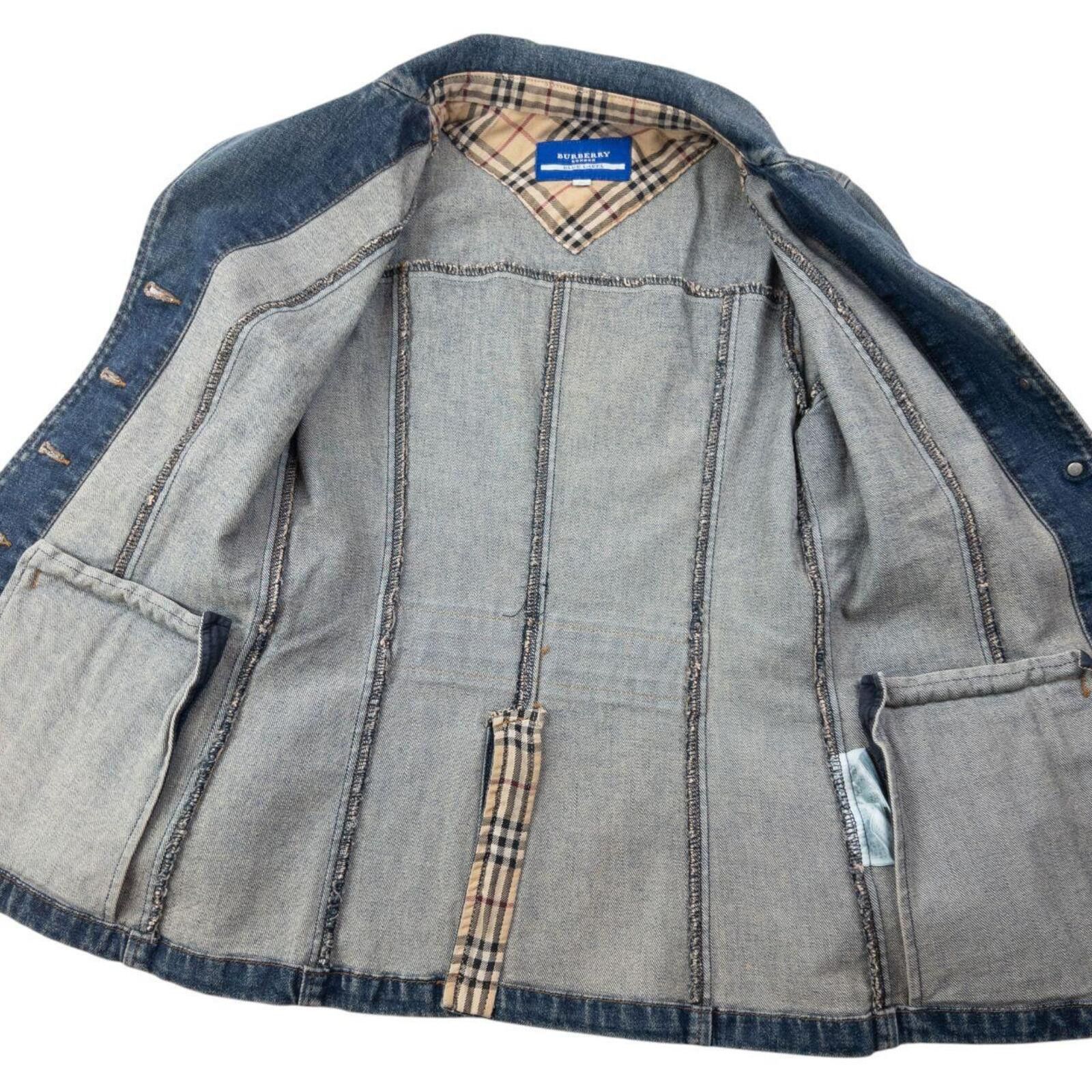 Burberry Vintage 2000s Burberry Blue Label Cuff Denim Jacket Size S Size S / US 4 / IT 40 - 4 Thumbnail