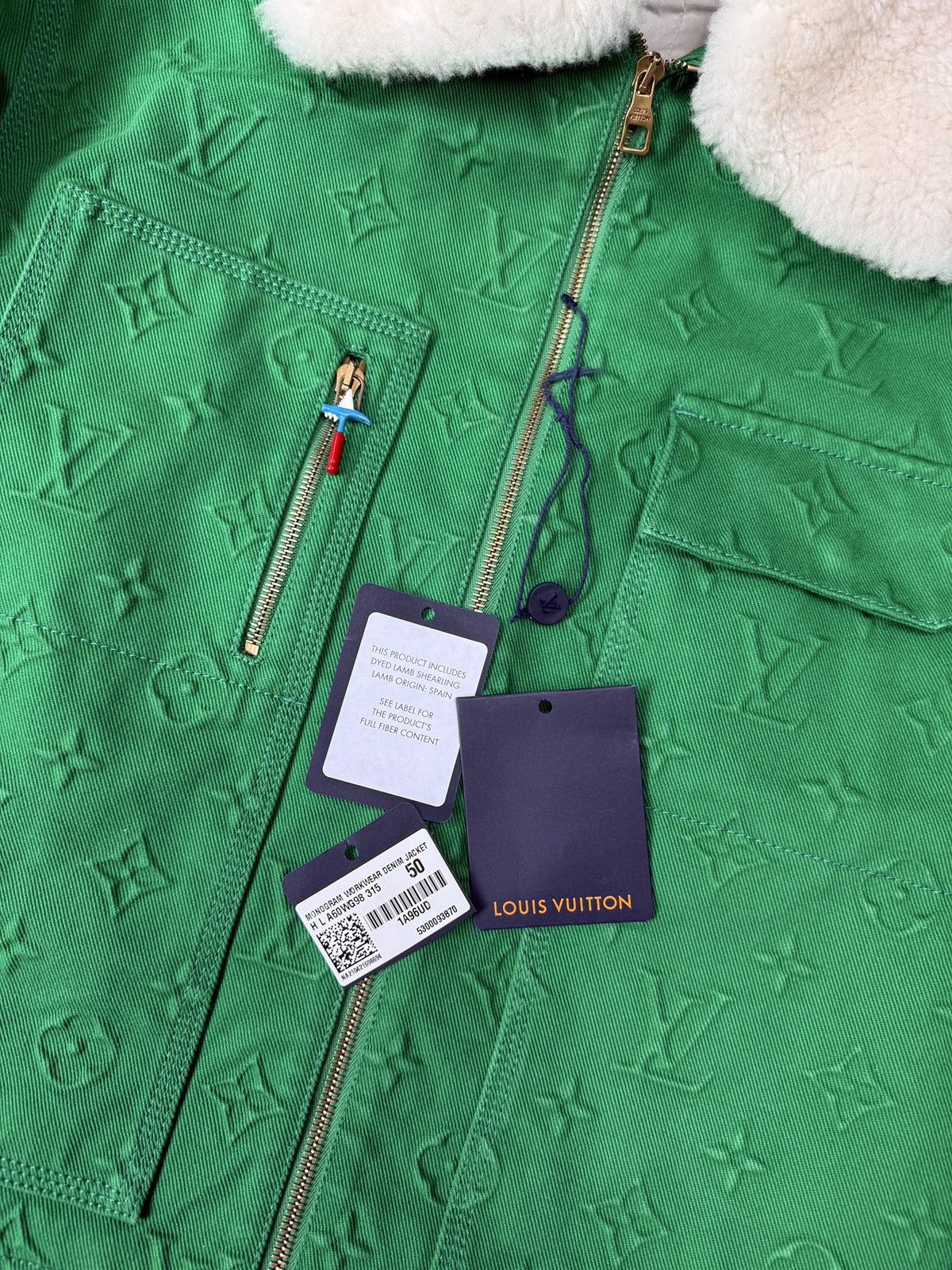 Louis Vuitton Louis Vuitton x Virgil Abloh Monogram Denim Workwear Jacket Size US L / EU 52-54 / 3 - 3 Thumbnail