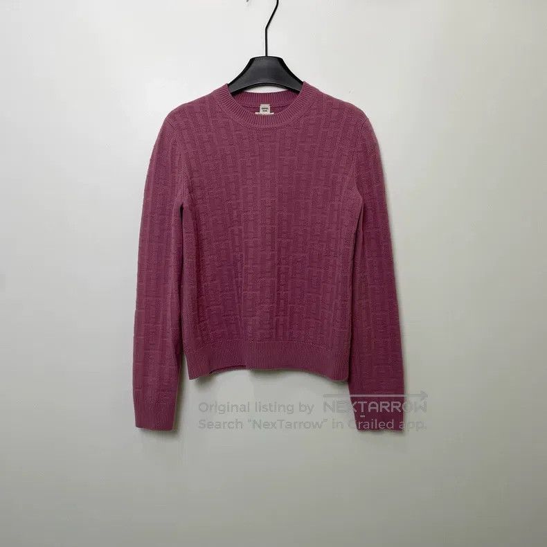 Hermes Hermes Purple Embossed Turtleneck Sweater Size S / US 4 / IT 40 - 1 Thumbnail