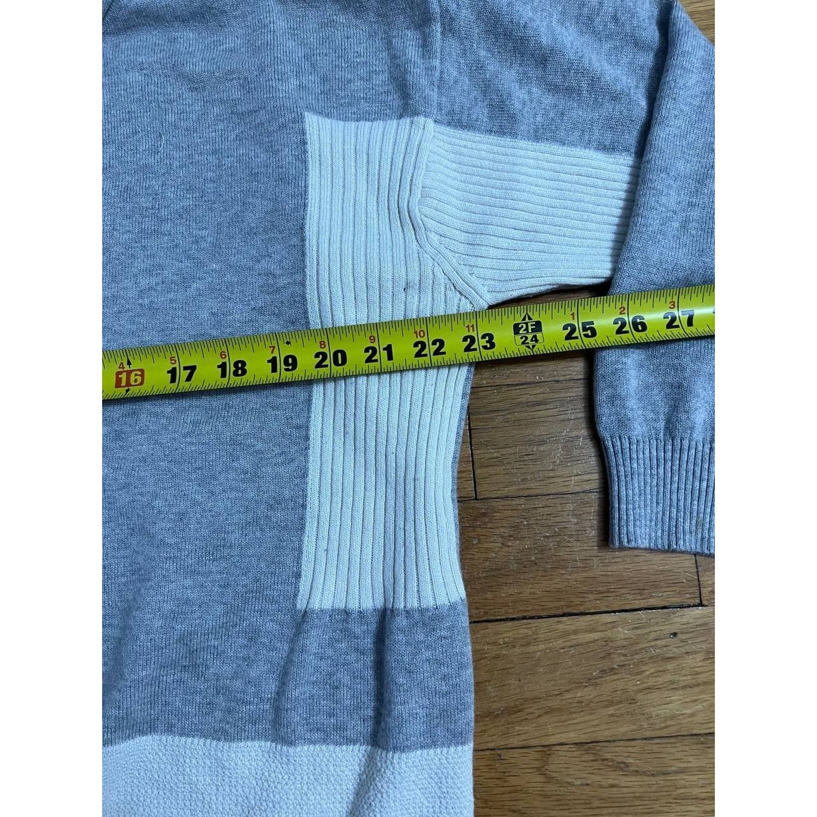 Lafayette 148 Lafayette 148 Mixed Media Gray Merino Sweater XL A001705 Size XL / US 12-14 / IT 48-50 - 5 Thumbnail