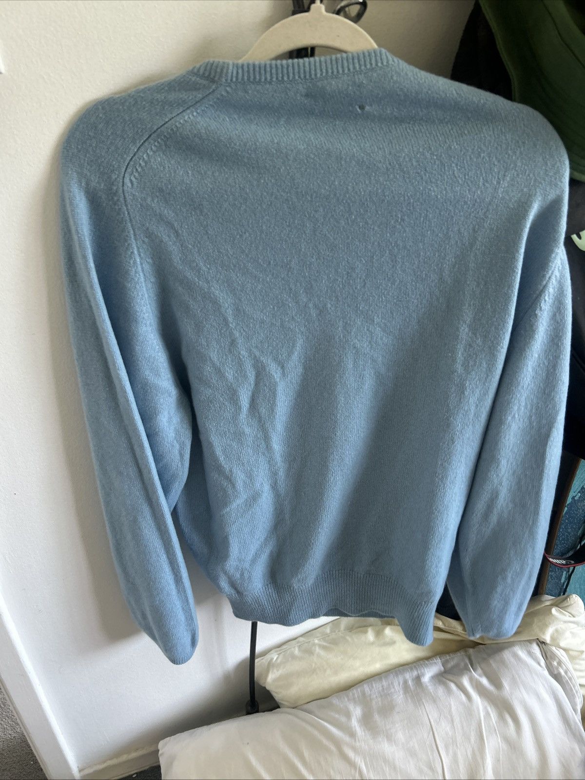 Vintage Baby Blue long sleeve sweater Crewneck Size US L / EU 52-54 / 3 - 3 Thumbnail