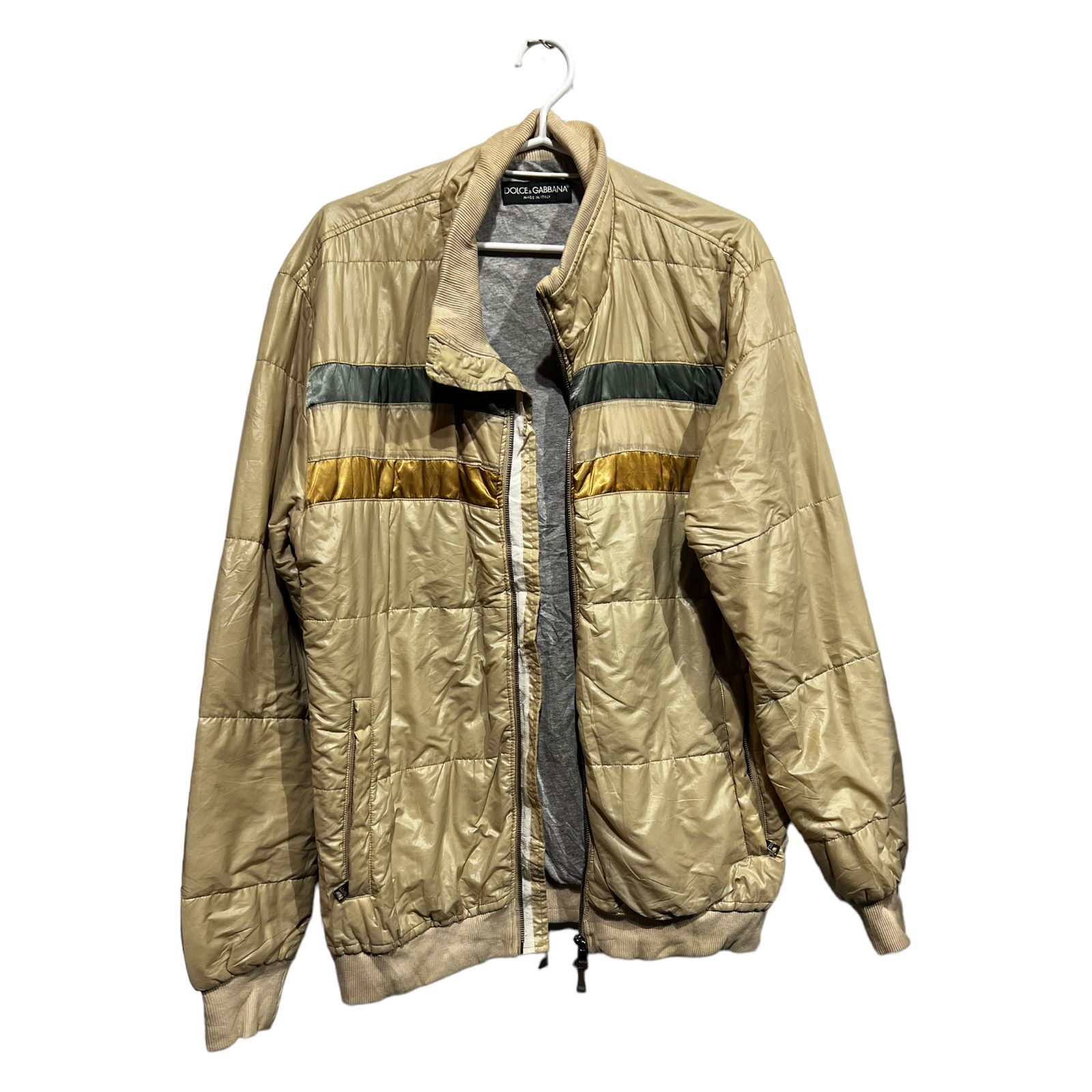 Pre-owned Dolce & Gabbana Jacket Made In Italy In Yellow