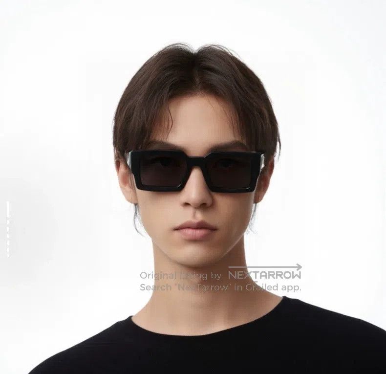Louis Vuitton Louis Vuitton Square sunglasses with black plate frame Size ONE SIZE - 9 Thumbnail