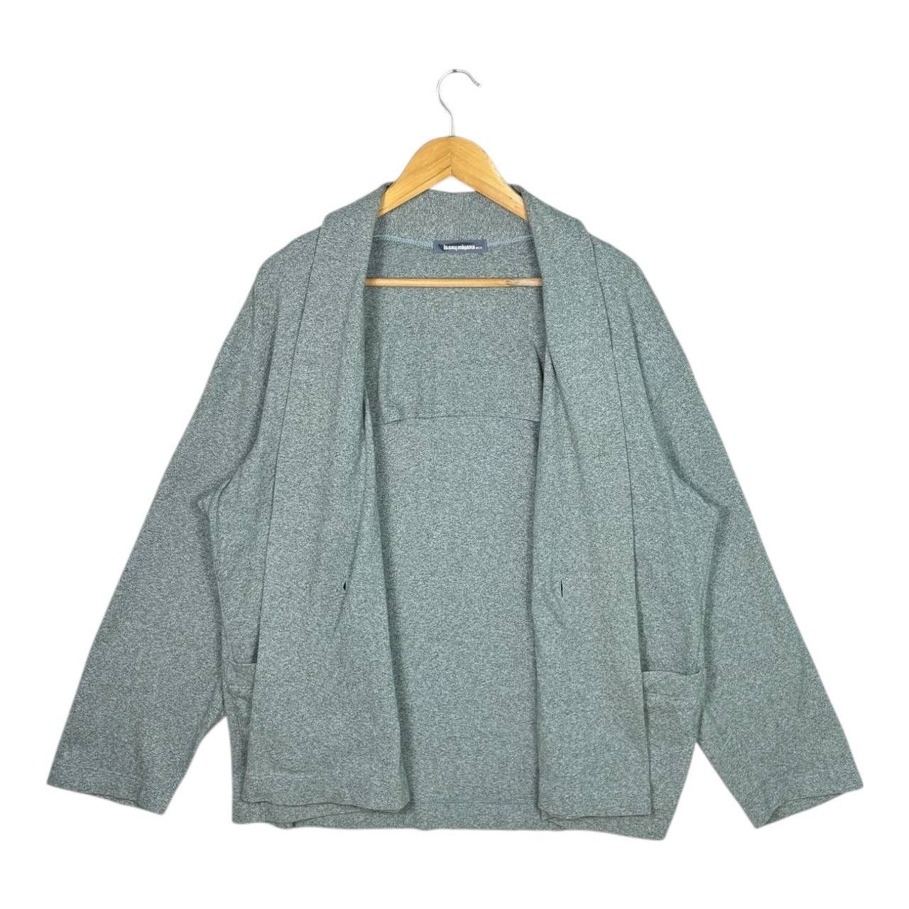Issey Miyake Vtg 80s Issey Miyake Men Grey Cotton Haori Cardigan L Rare Size US L / EU 52-54 / 3 - 2 Thumbnail