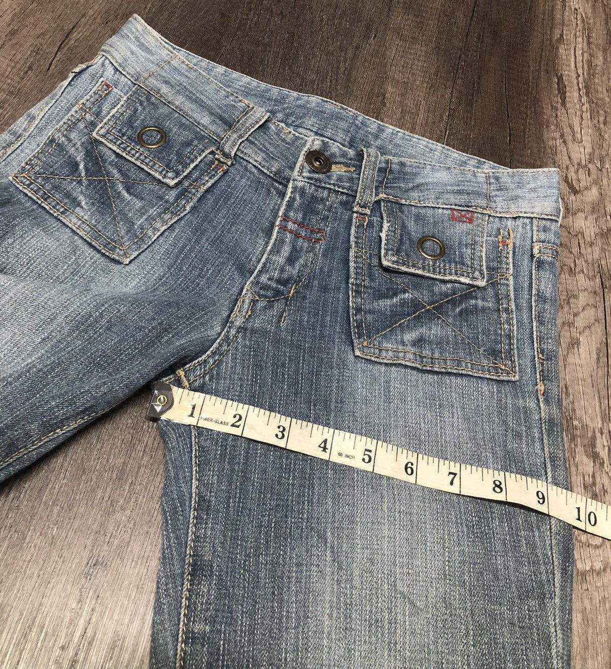 Japanese Brand × Vintage Japanese Brand Denim Bush Pant Design Size 28" / US 6 / IT 42 - 5 Thumbnail