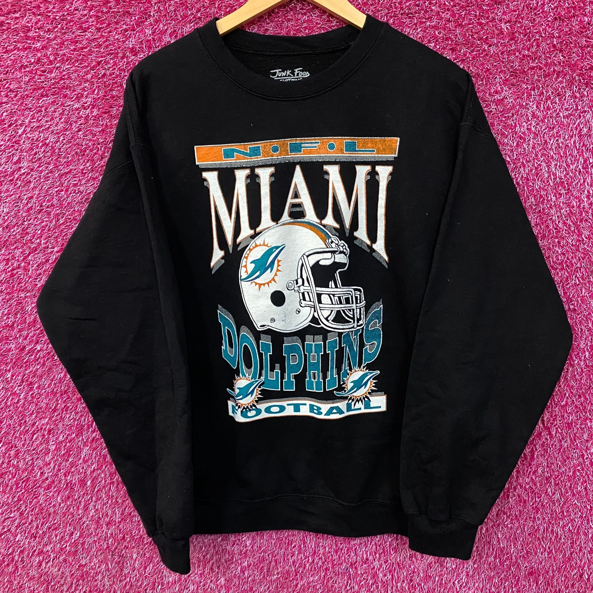 Junk Food Junk Food Clothing Miami Dolphins Helmet Logo Crewneck Sweat Size US M / EU 48-50 / 2 - 1 Thumbnail