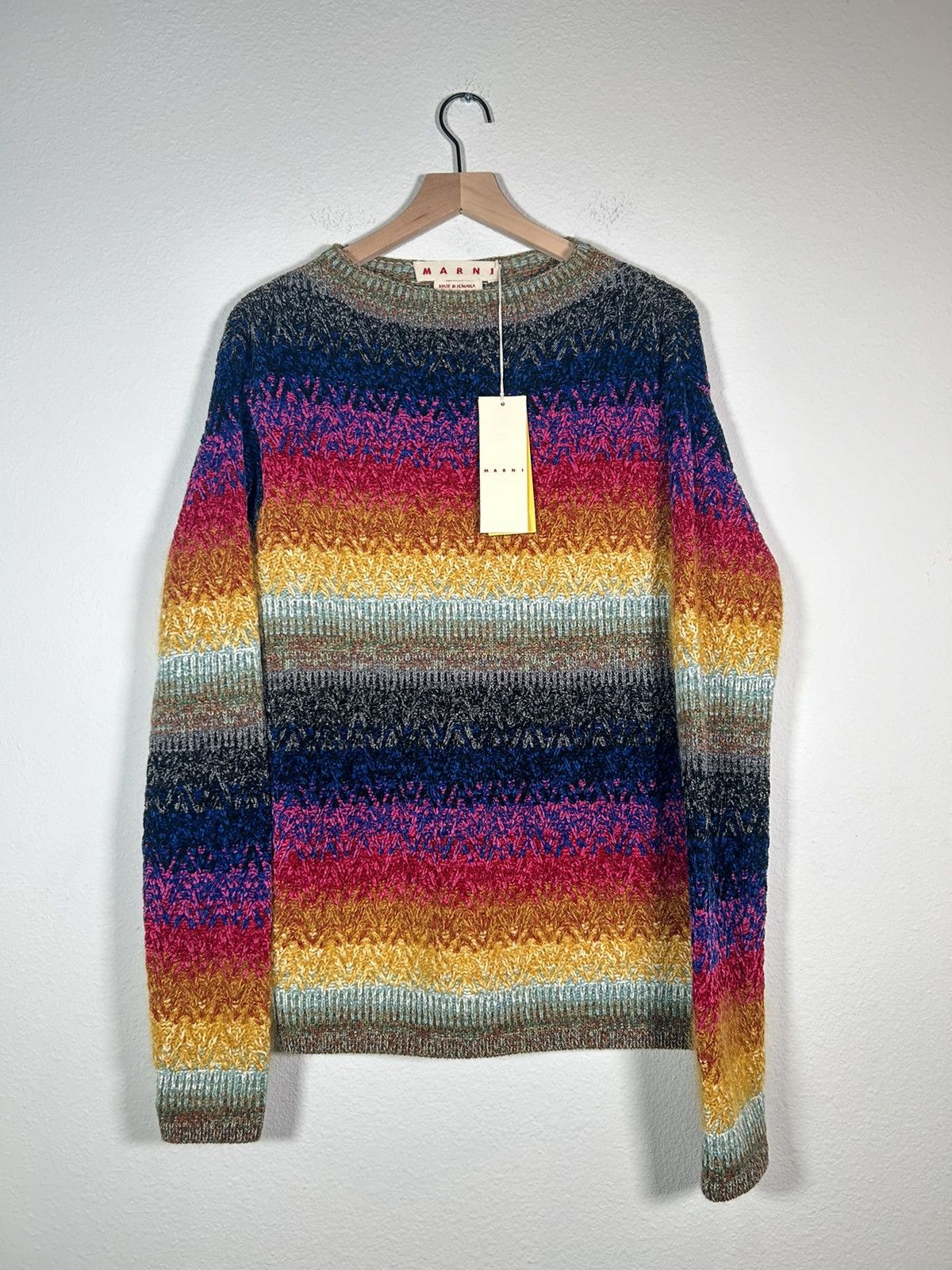 FW22 Rainbow Multi Fuzzy Knit
