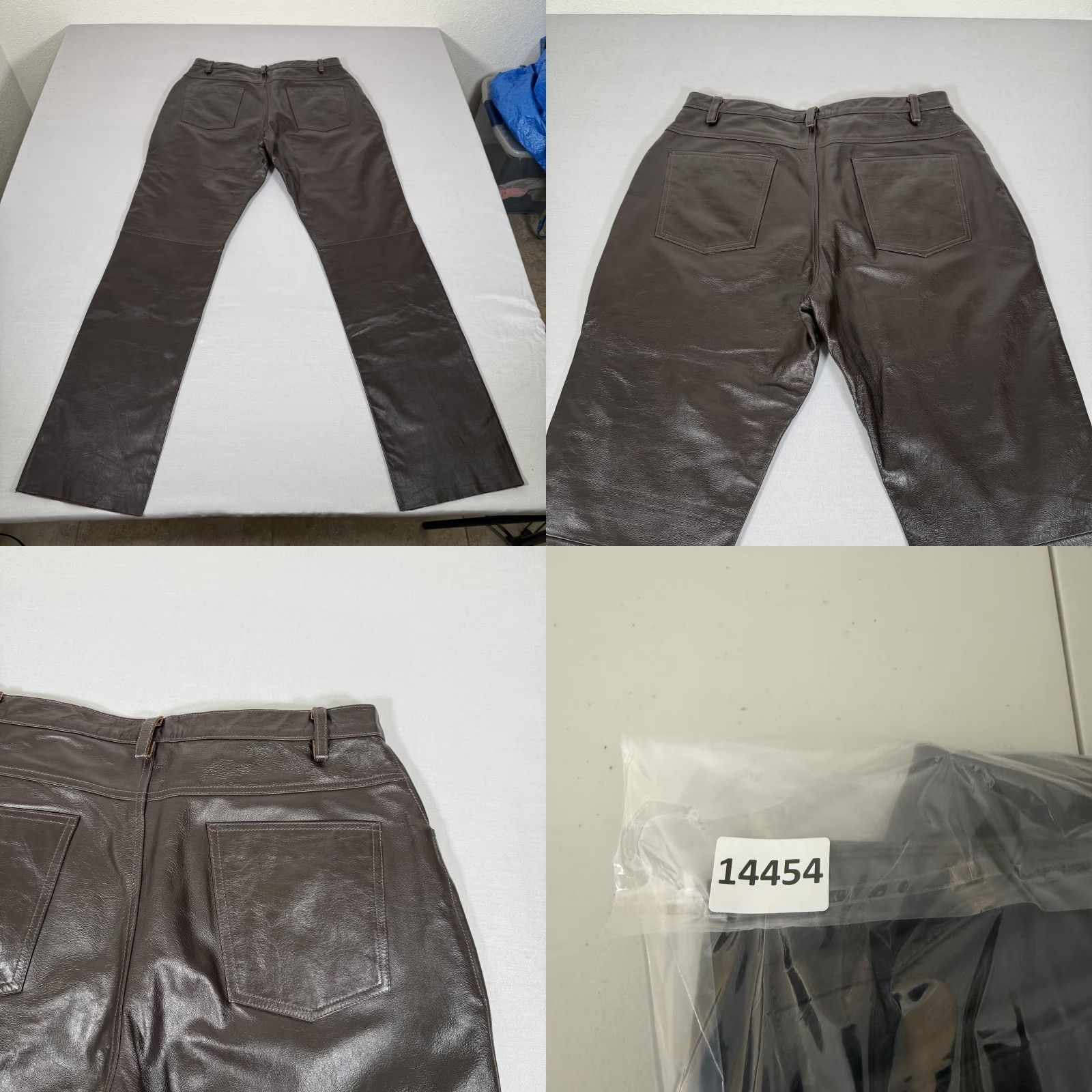 Vintage VINTAGE Wilsons Leather Pants Mens 38x36 Brown Bootcut Lined Motorcycle Biker Ride Leather Pants Mens Brown 90s Size US 38 / EU 54 - 9 Thumbnail