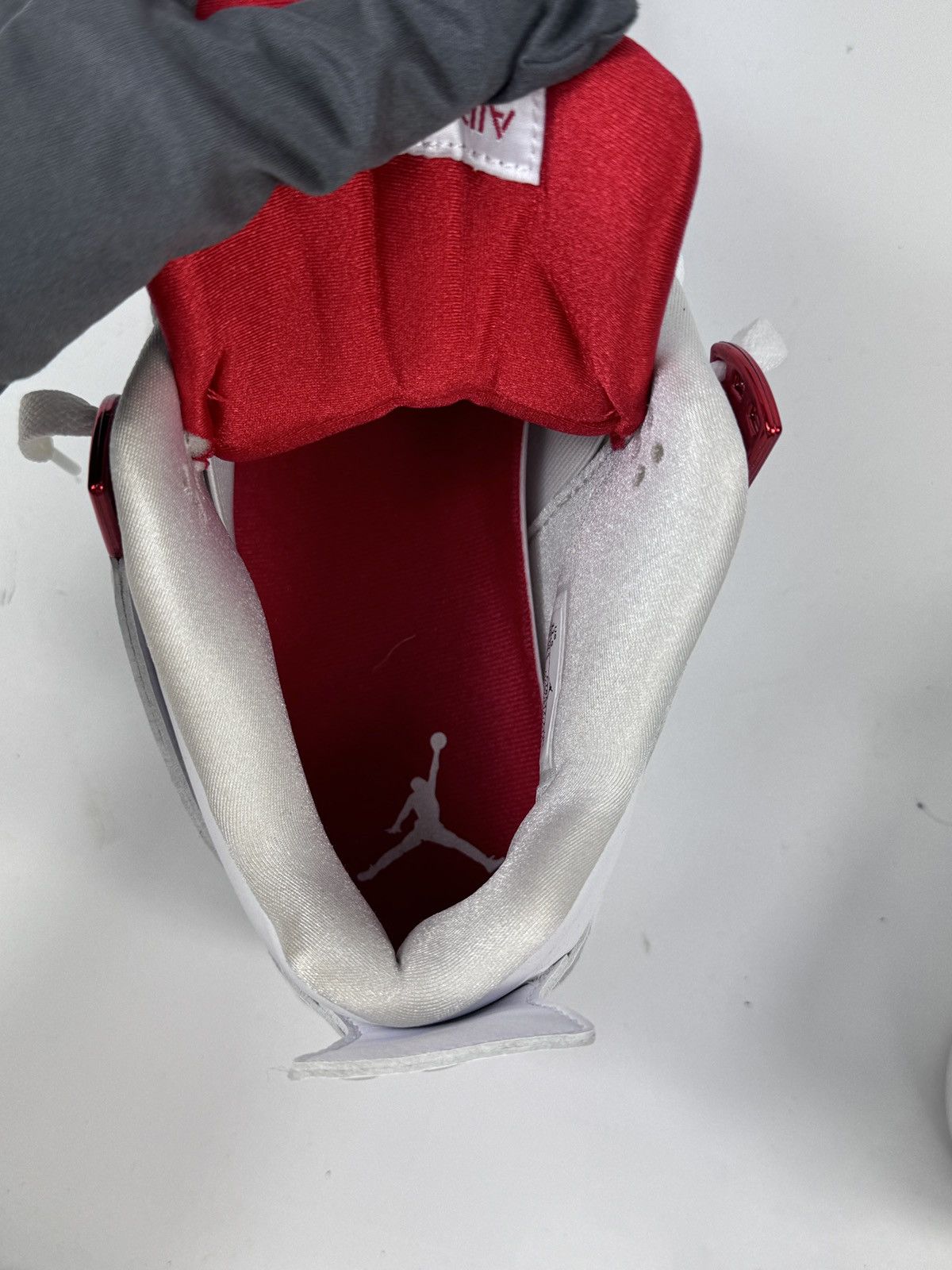 Jordan Brand JORDAN 4 RETRO METALLIC RED SNEAKERS Size US 11.5 / EU 44-45 - 11 Thumbnail