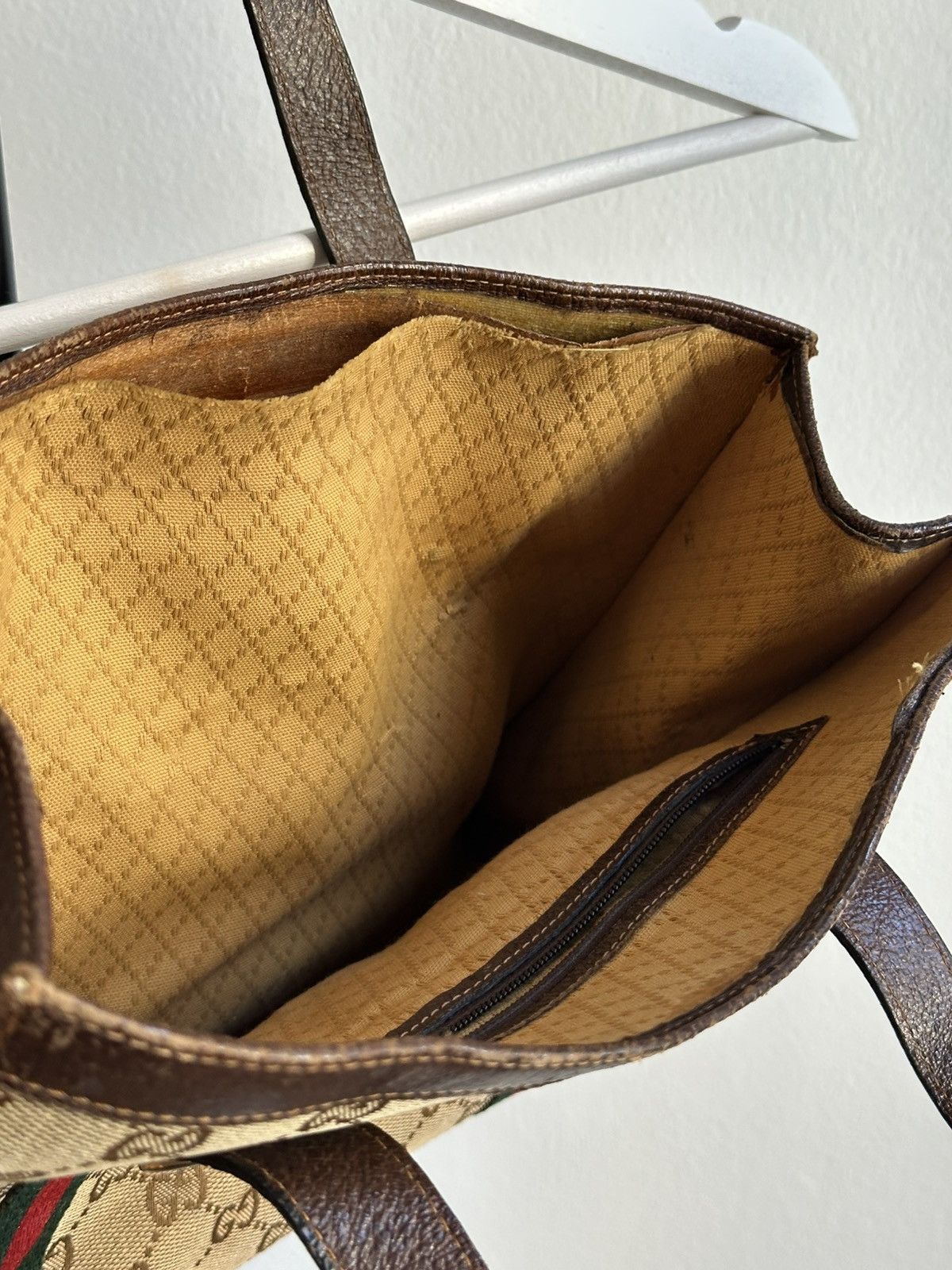 Gucci Gucci Vintage 70s-80s Rare Monogramme GG Archive Leather Bag Size ONE SIZE - 12 Thumbnail
