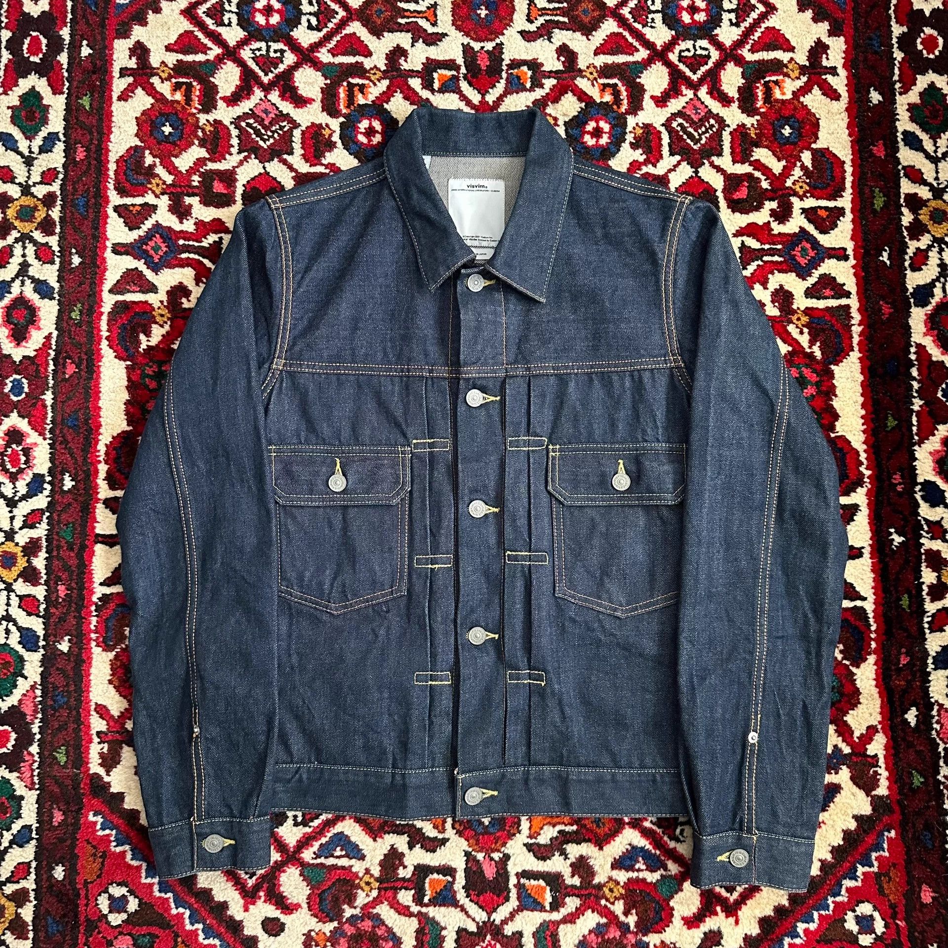 Visvim visvim 17ss 101 jkt raw denim jacket 2 Size US M / EU 48-50 / 2 - 1 Thumbnail