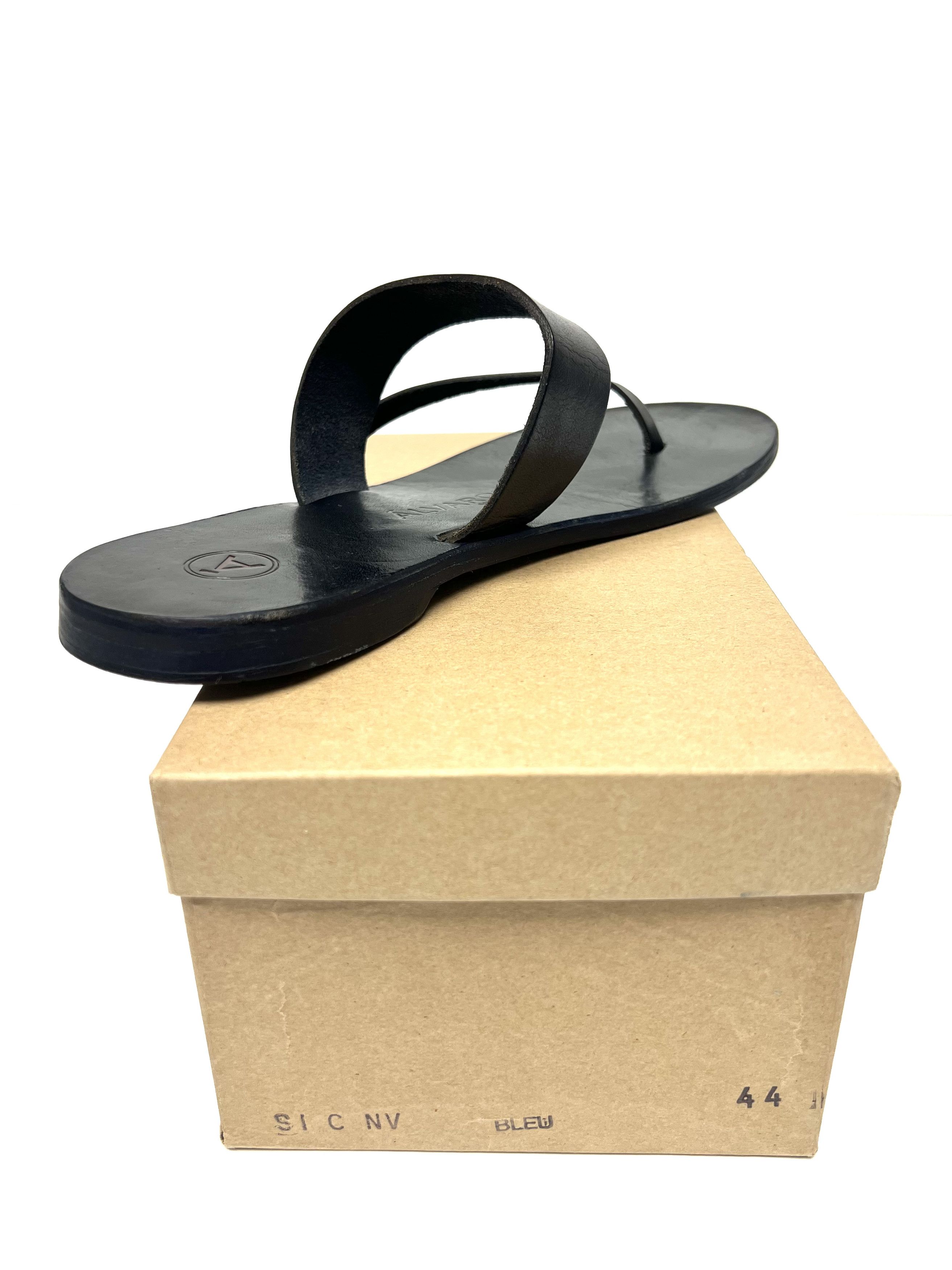 Other ALVARO GONZALEZ BLEU LEATHER HAND MADE SLIDE / SANDAL Size US 11 / EU 44 - 23 Thumbnail