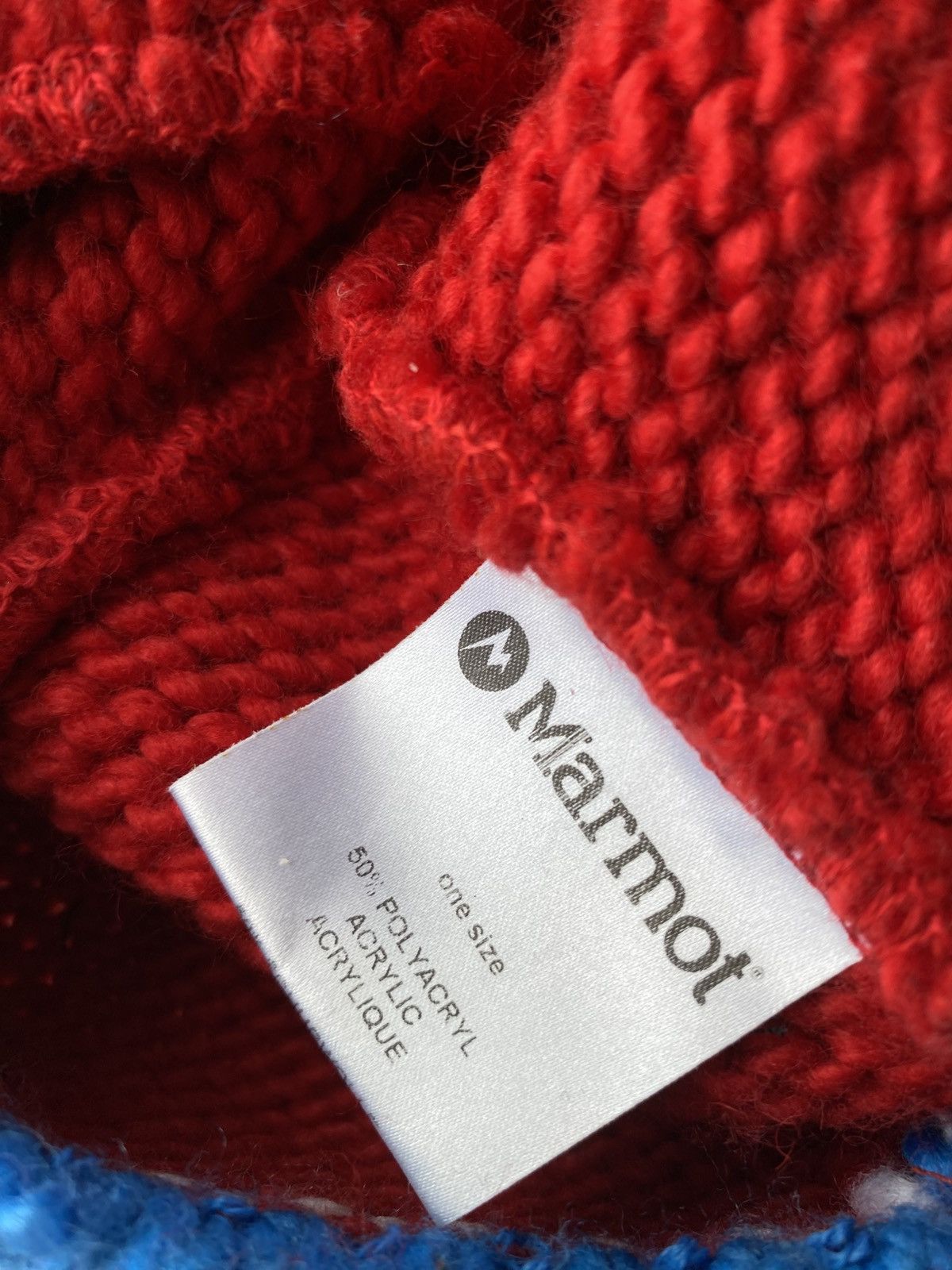 Marmot × Vintage Vintage 90s Rare Marmot Beanie Knit Hat Size ONE SIZE - 4 Thumbnail