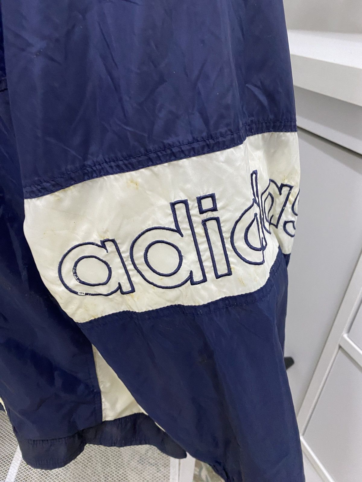 Adidas × Vintage Trefoil Adidas Windbreaker Jacket Size US XXL / EU 58 / 5 - 3 Thumbnail